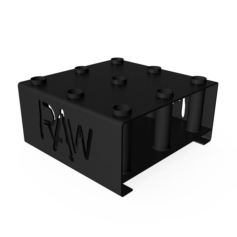9-Hole Barbell Storage Rack - Heavy Duty Weightlifting Equipment Organizer for Home Gym & CrossFit Training