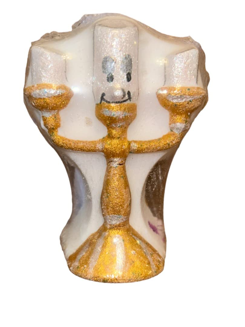 Beauty and The Beast Inspired Candle Stick Bath Bomb - Disney Themed Luxury Bath Soak for Relaxation & Gift Giving