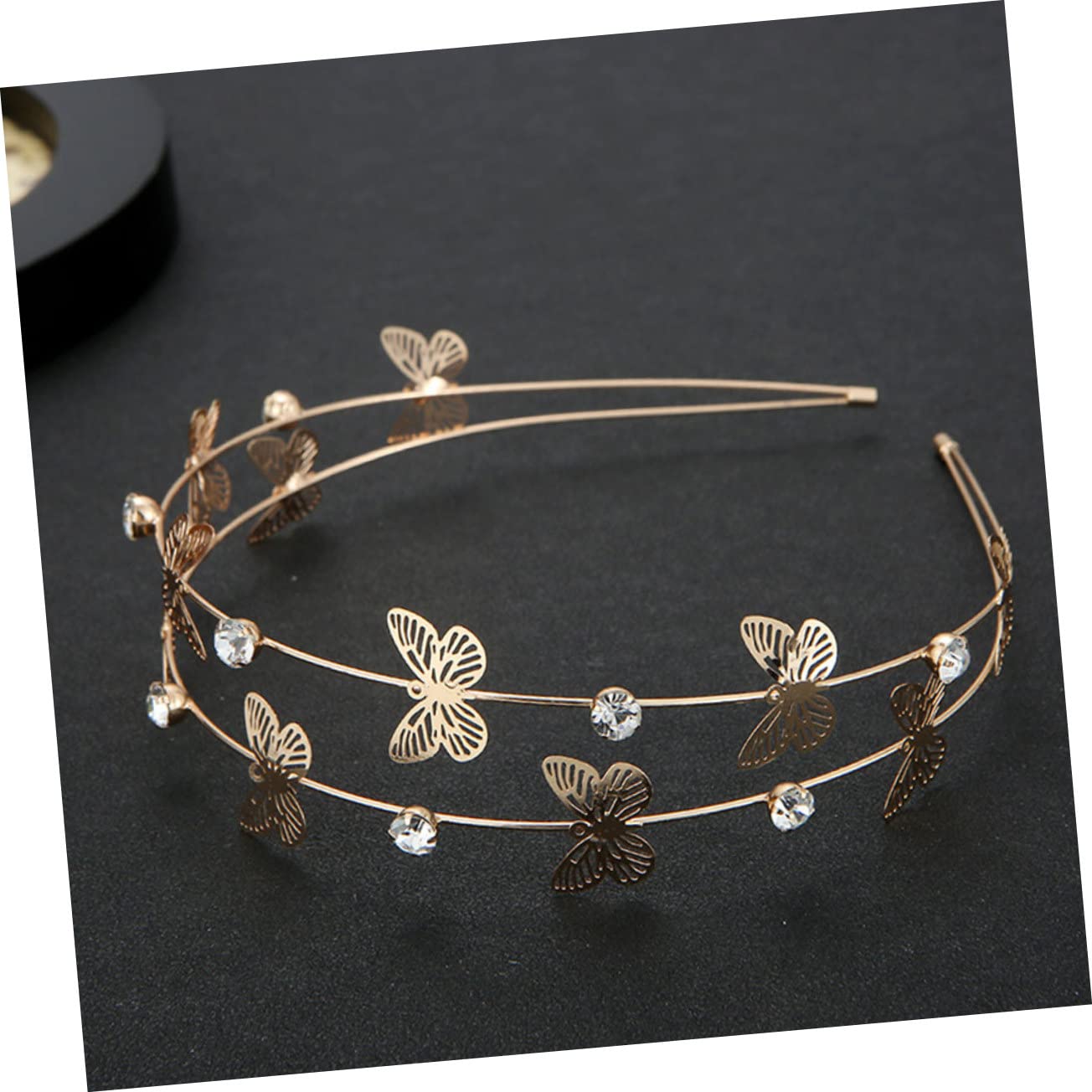 POPETPOP 15 Pcs Star Moon Headband - Rhinestone Bridal Hair Hoops, Double Row Metal Headbands for Women & Girls - Perfect for Weddings, Prom, Cosplay & Special Occasions