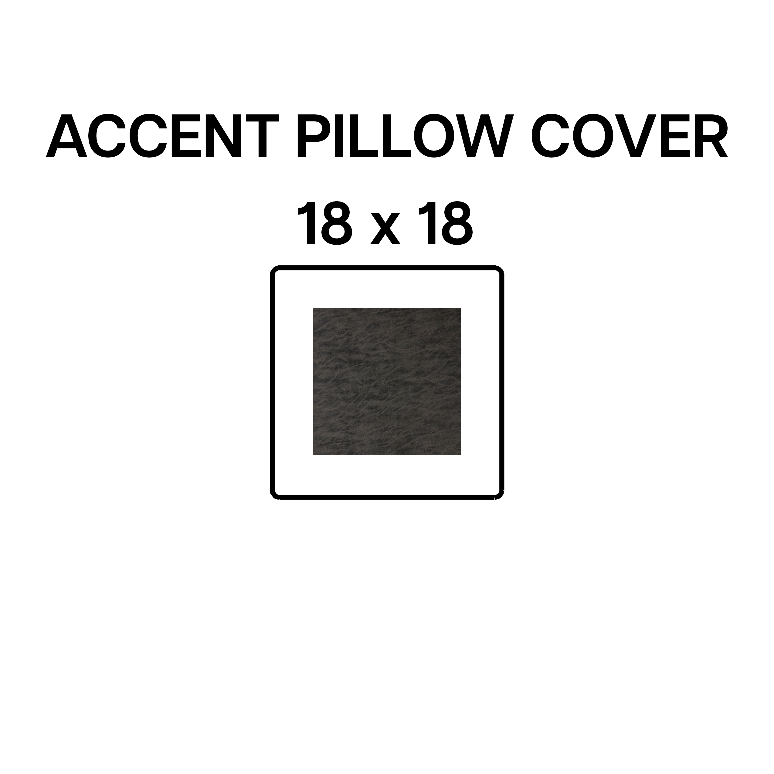 18x18 Charcoal Accent Pillow Cover - Soft Decorative Throw Pillow Case for Sofa, Bed, Couch - BP 641 7 Home Decor
