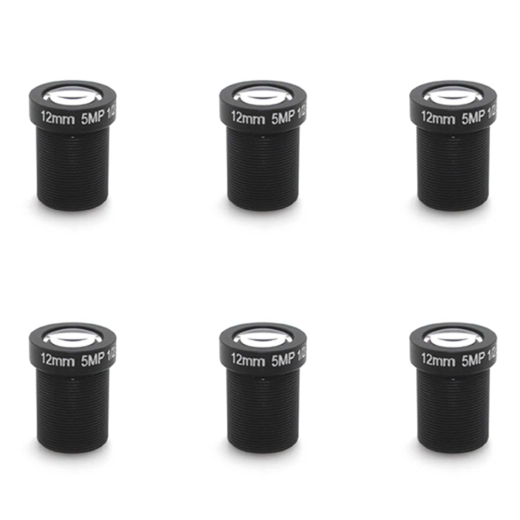 Jialouboo 6X Single Board Camera Lens 12mm 5MP HD Network CCTV Lens - High Definition Security Camera Accessories for Home Surveillance & Monitoring Systems