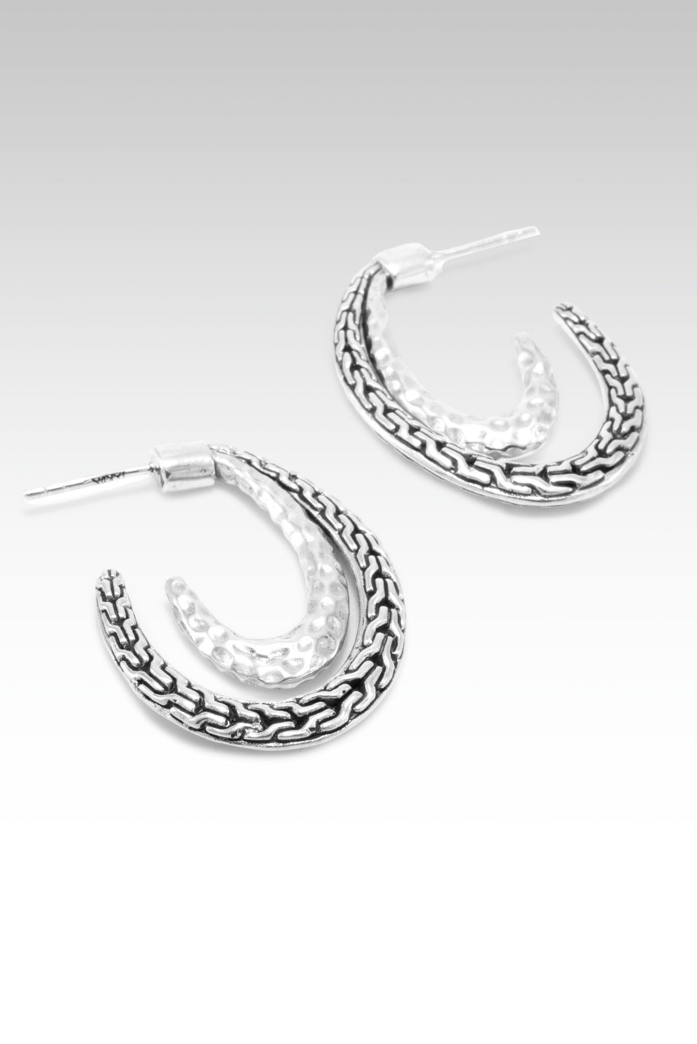 Everlasting Hope Hoops™ in Chainlink - Sterling Silver Inspirational Jewelry for Women | Perfect for Daily Wear, Gifts & Special Occasions