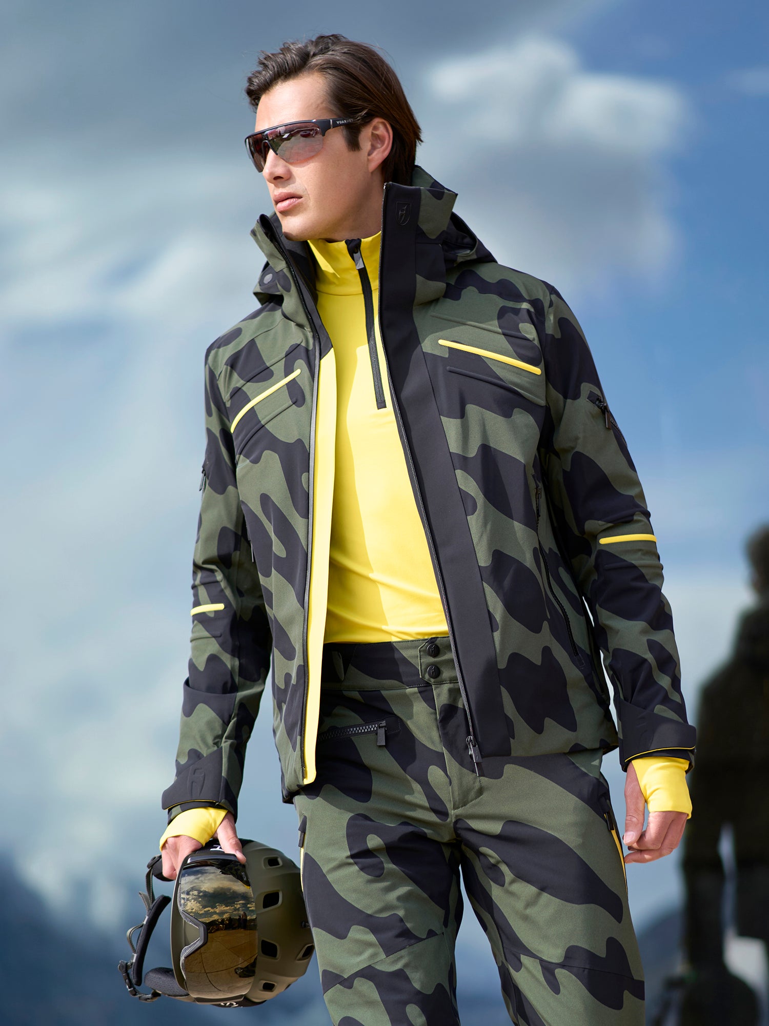 Men's Kurt Camo Ski Jacket - Waterproof Winter Snow Jacket for Skiing & Snowboarding - Warm Insulated Camouflage Outerwear for Outdoor Adventures