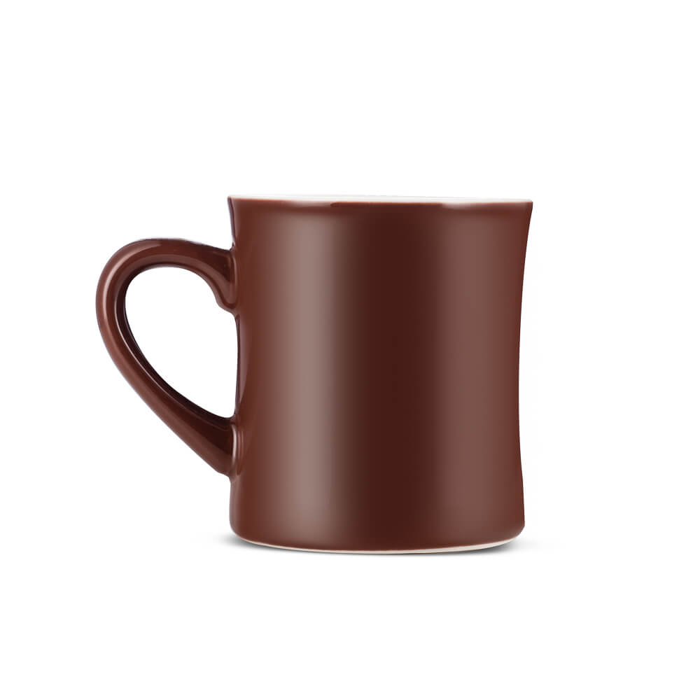 Premium Brown Porcelain Espresso Mug - 10oz (305ml) Durable Coffee Cup for Home, Office & Cafes - Ideal for Espresso, Cappuccino & Latte Lovers