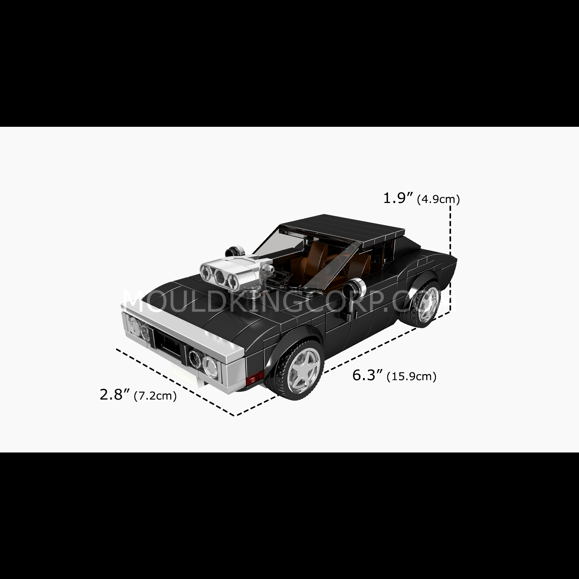Mould King 27049 RT NARC Police Car Building Set - 346 Pcs STEM Toy for Kids & Adults | Creative Gift for Car Lovers, Birthday & Christmas | Fun DIY Project for Home & Office Display