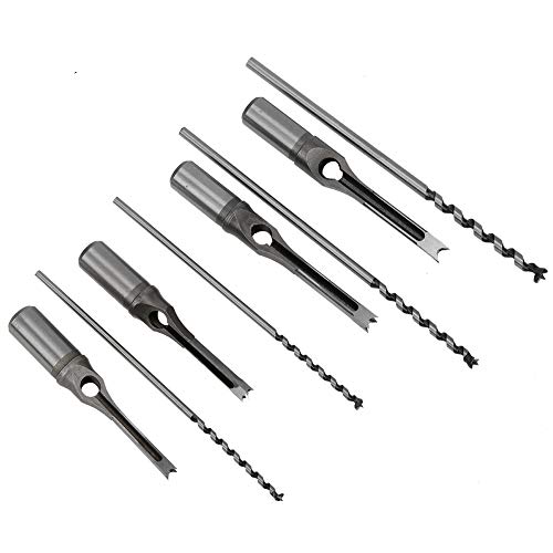 6-9.5mm Square Hole Saw Drill Bit Set for Woodworking - Perfect for Medium Density Fiberboard, Plywood & Hardwood - Ideal for Cabinet Making, Furniture Repair & DIY Projects