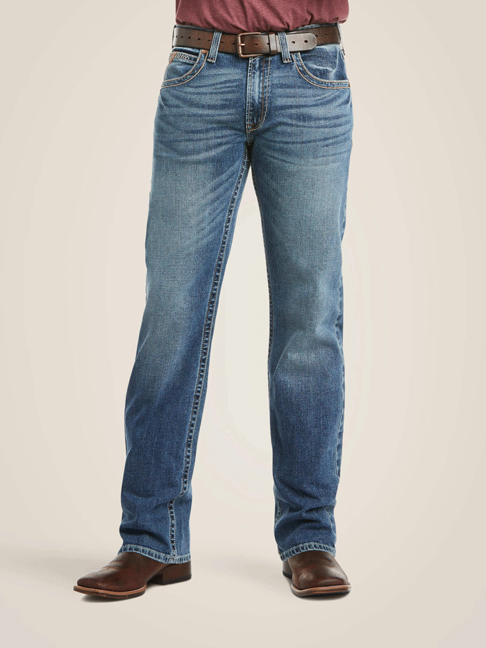 Ariat Men's M5 Slim Stretch Stillwell Stackable Straight Leg Jeans - Comfortable Work & Casual Denim Pants for Riding, Outdoor Activities & Everyday Wear