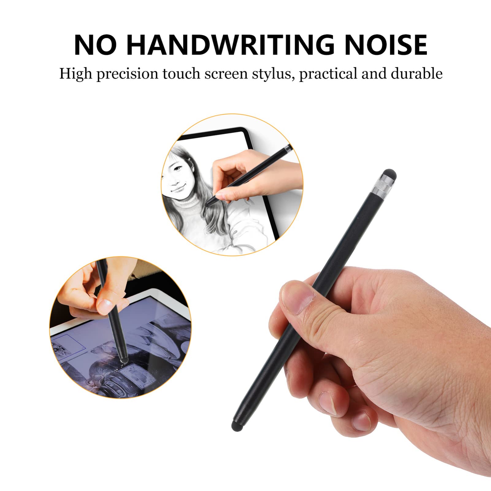 Hemobllo 5-Pack Universal Capacitive Stylus Pens for Touch Screen Laptops, Tablets & PCs - Portable Digital Pen with Fine Tip for Drawing, Note-Taking & Office Work - Perfect for Home, School & Business Use