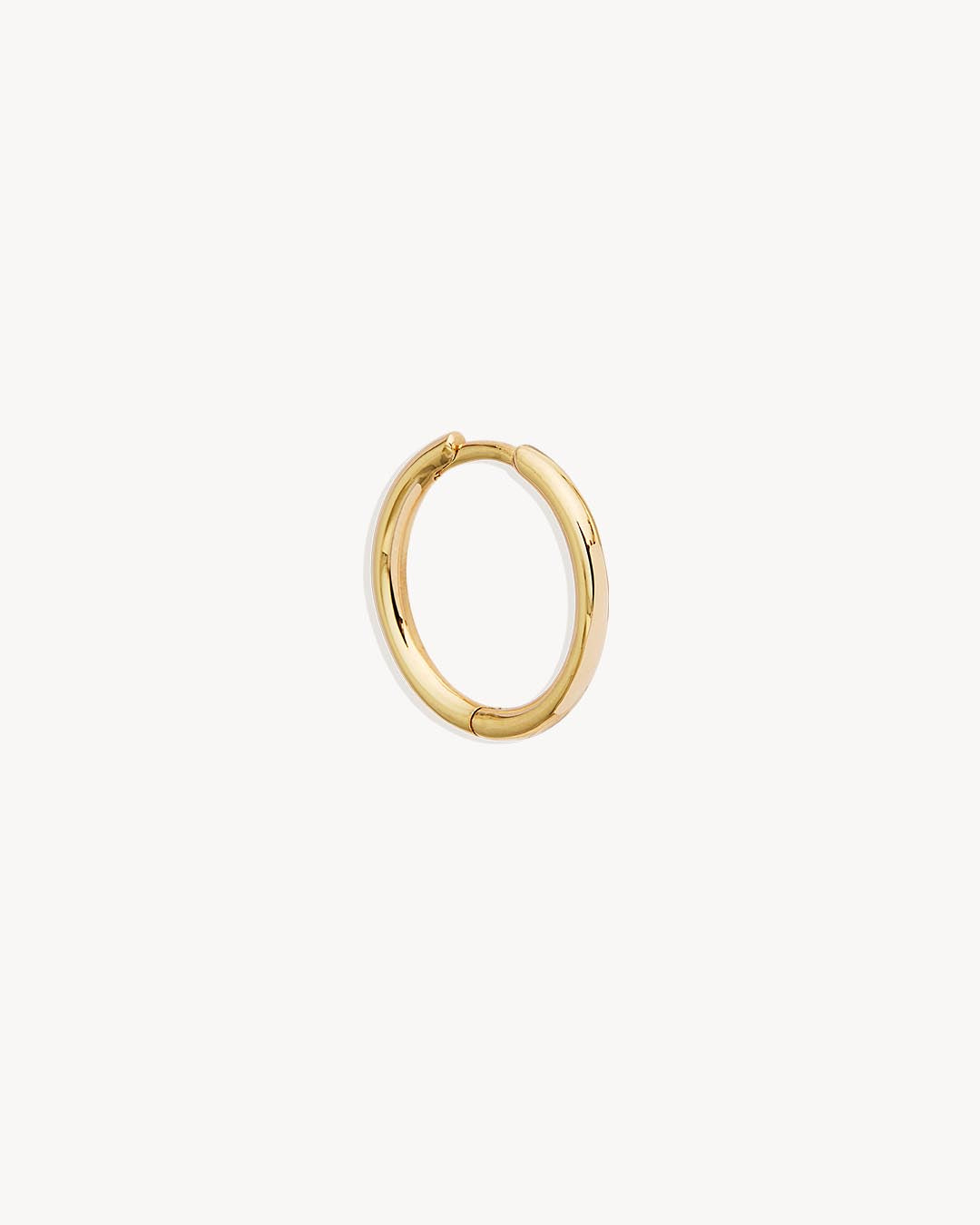 14K Solid Gold Sleeper Hoop Earrings - 9mm, 11mm, 13mm Sizes - Hypoallergenic Comfort Fit for Everyday Wear & Sensitive Ears