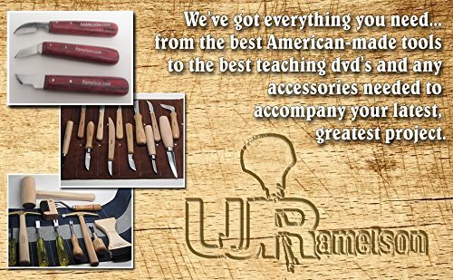 Premium UJ Ramelson Angled Chip Carving Knife - Professional Woodworking Tool for Detailed Wood Carving & Whittling - Perfect for DIY Crafts, Furniture Making, and Wood Art Projects