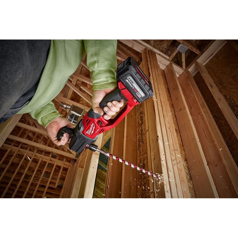 M18 FUEL 18V Brushless Cordless Right Angle Drill (Tool Only) - Powerful Hole Hawg for Woodworking & Metal Drilling | Ideal for Construction, Carpentry & DIY Projects