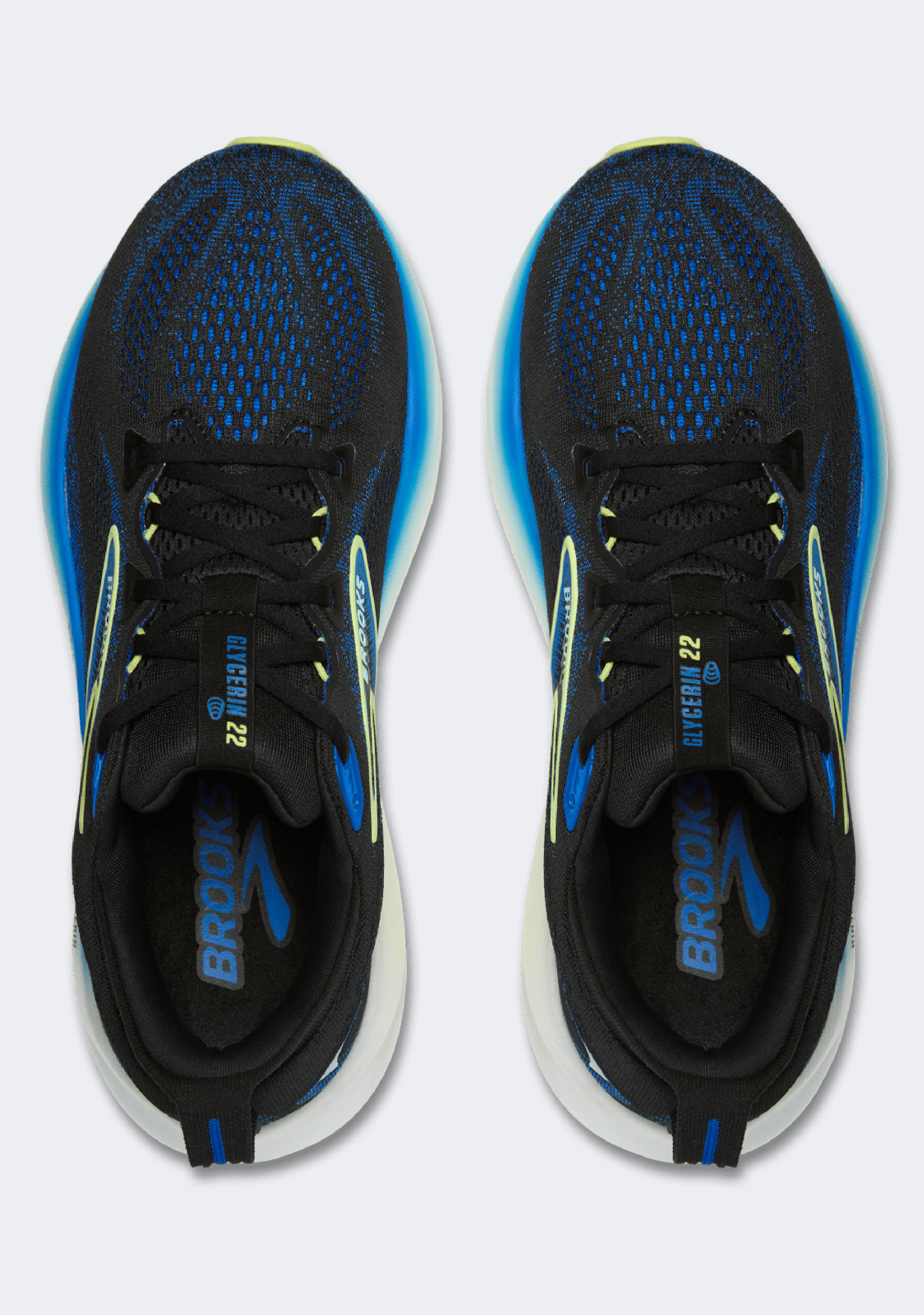 Brooks Men's Glycerin 22 Running Shoes - Premium Cushioned Sneakers for Long Distance & Marathon Training - Lightweight Comfort for Road Running & Jogging