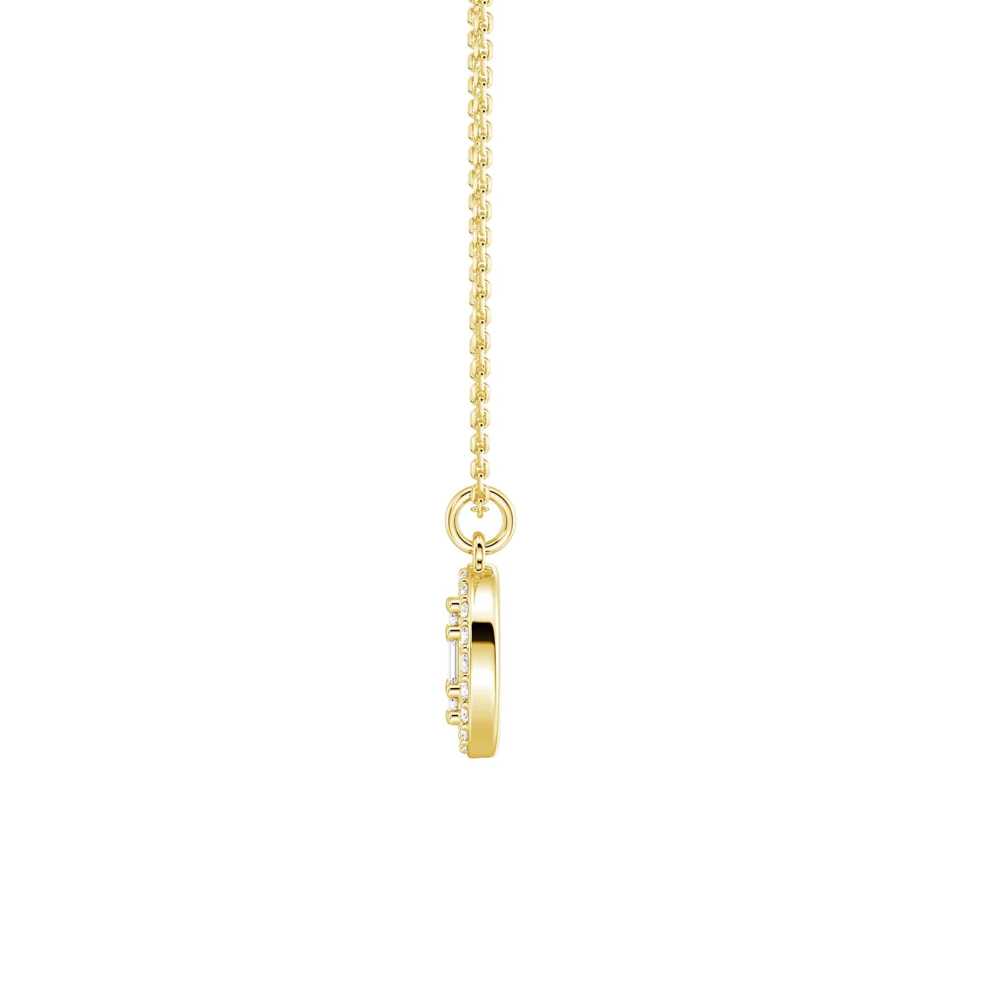 Infinity Halo Lab Grown Diamond Circle Cluster Necklace | 14K Gold Pendant | Ethical & Sustainable Jewelry | Perfect for Anniversaries, Weddings & Special Occasions