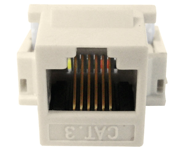 CAT3 Keystone Jack - H Style RJ11 Telco Jack for Phone & Network Connections | Ideal for Home & Office Telecom Installations