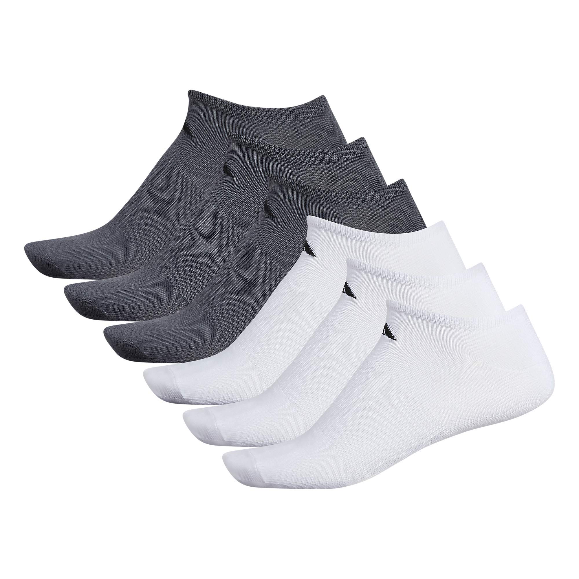 Adidas Men's Superlite No Show Socks 6-Pack - Breathable Athletic Socks for Running, Gym & Casual Wear