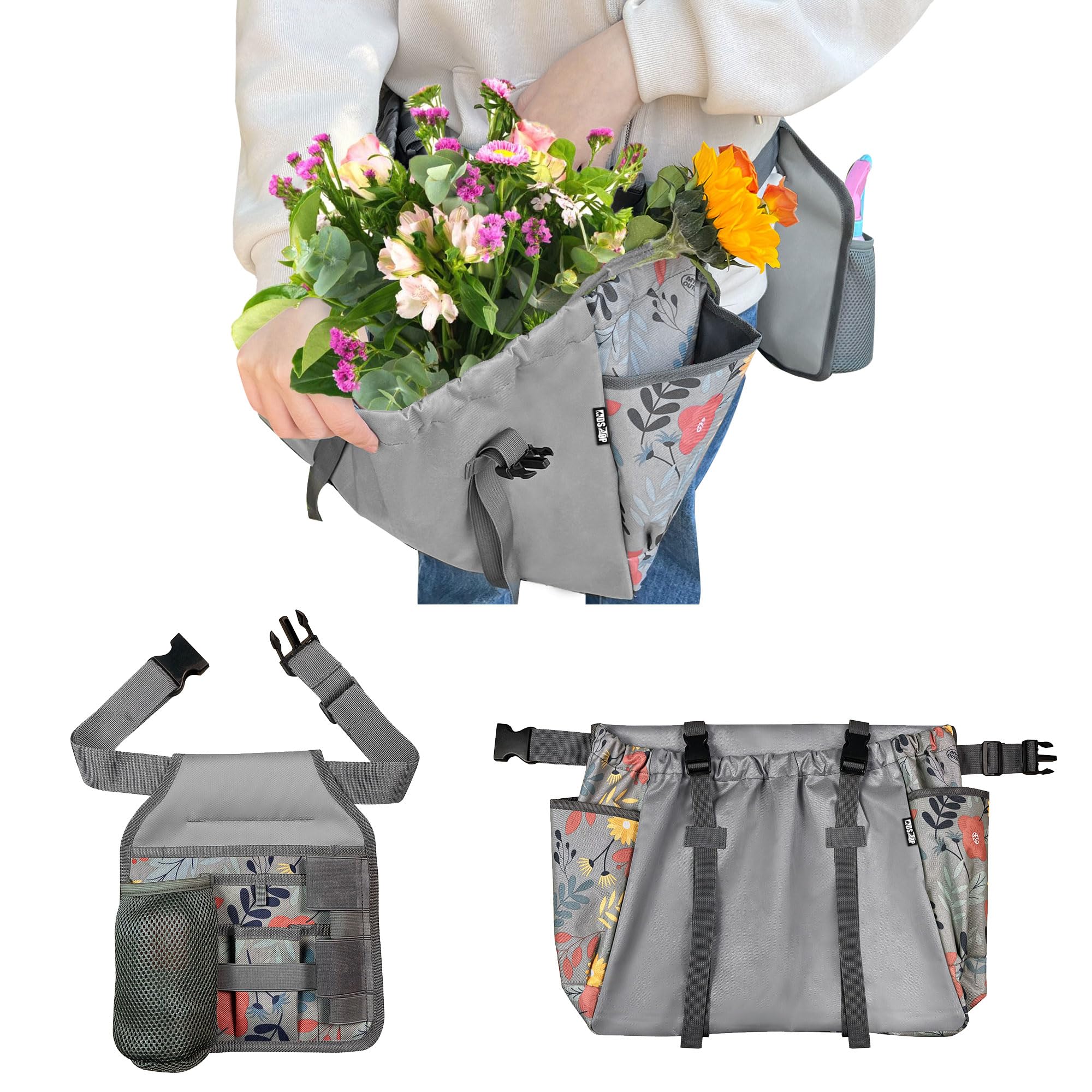 MDSTOP Gardening Apron with Pockets - Heavy Duty Tool Belt Set for Planting, Weeding & Harvesting | Garden Tool Organizer with Multiple Pockets for Pruners, Gloves & Seeds | Perfect for Outdoor Gardening, Landscaping & Farm Work