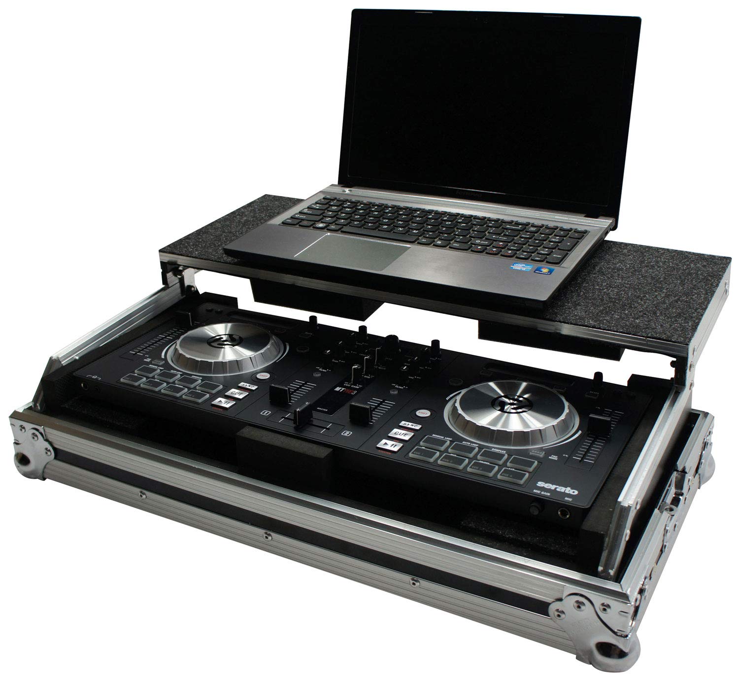 Harmony Audio HCMIXTRACKPRO3LT DJ Laptop Stand Case - Compatible with Numark Mixtrack Pro 3 | Portable DJ Equipment for Live Performances & Studio Mixing