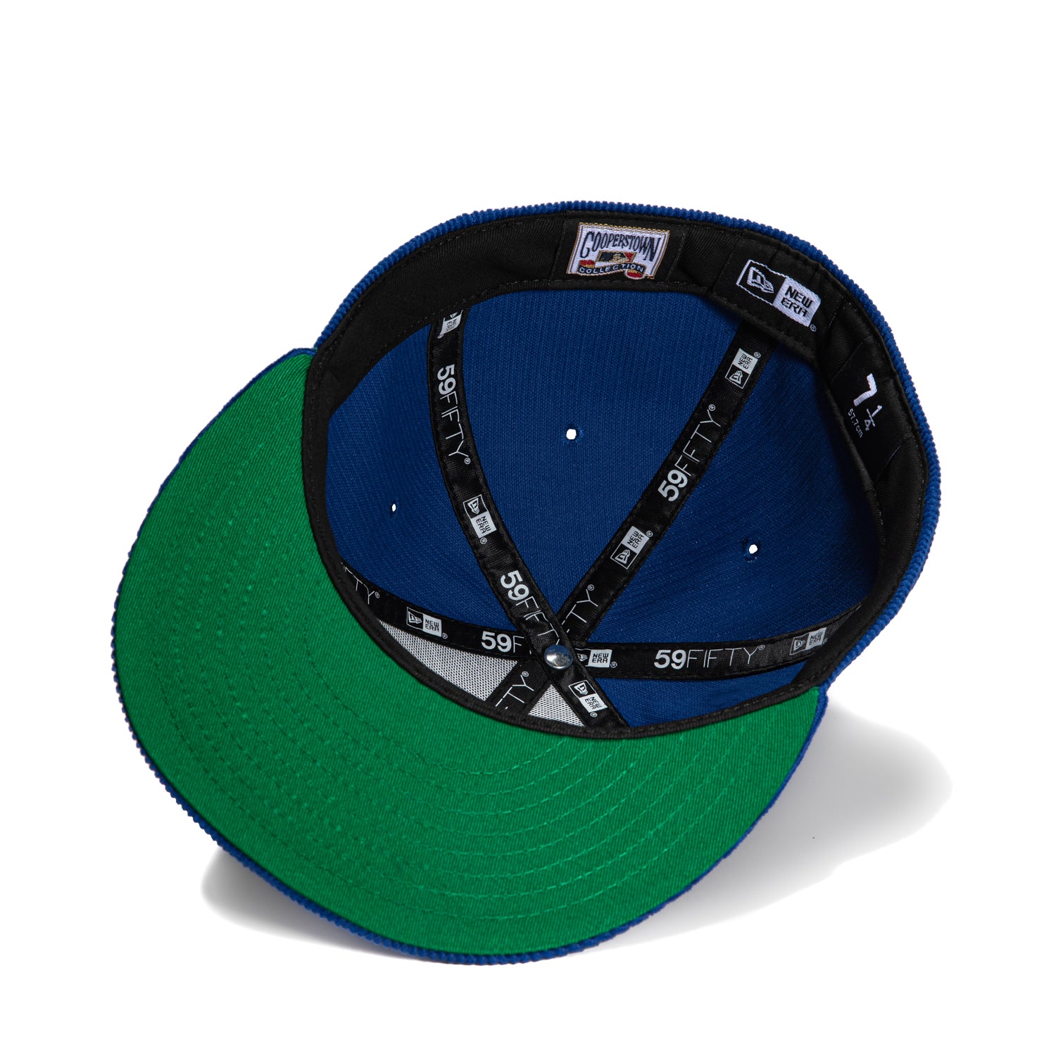 New Era 59Fifty Corduroy MLB Los Angeles Dodgers 2020 World Series Champions Patch Snapback Hat - Royal & White - Perfect for Baseball Games, Fan Collections, and Streetwear Fashion