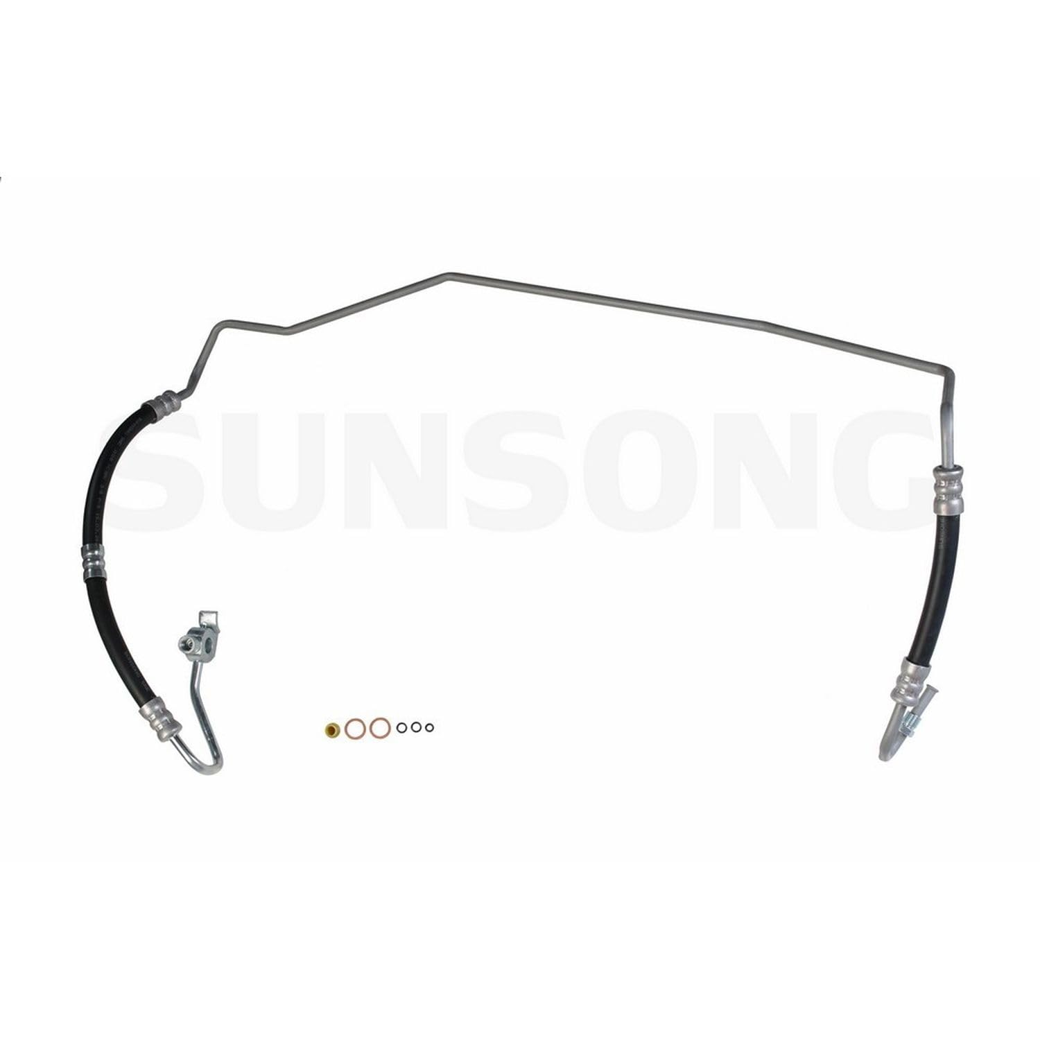 Sunsong 3402472 Power Steering Pressure Line Hose Assembly - Replacement for Smooth Steering Performance - Perfect for Trucks, SUVs, and Off-Road Vehicles