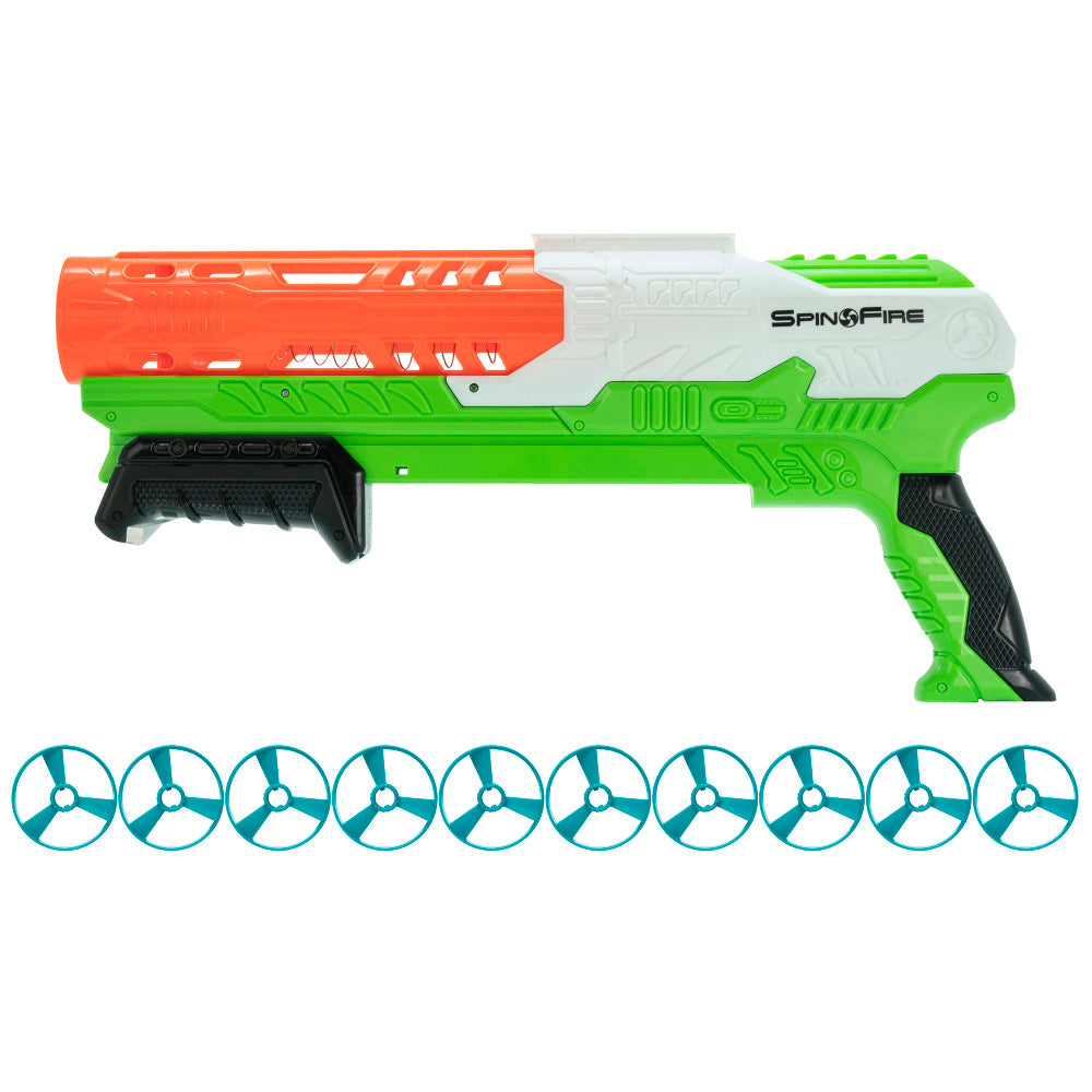 Air Warriors Spin Fire Extreme Long Distance Dart Blaster Toy - High Performance Foam Dart Gun for Outdoor Play, Nerf Battles & Backyard Games - Perfect for Kids, Teens & Adults