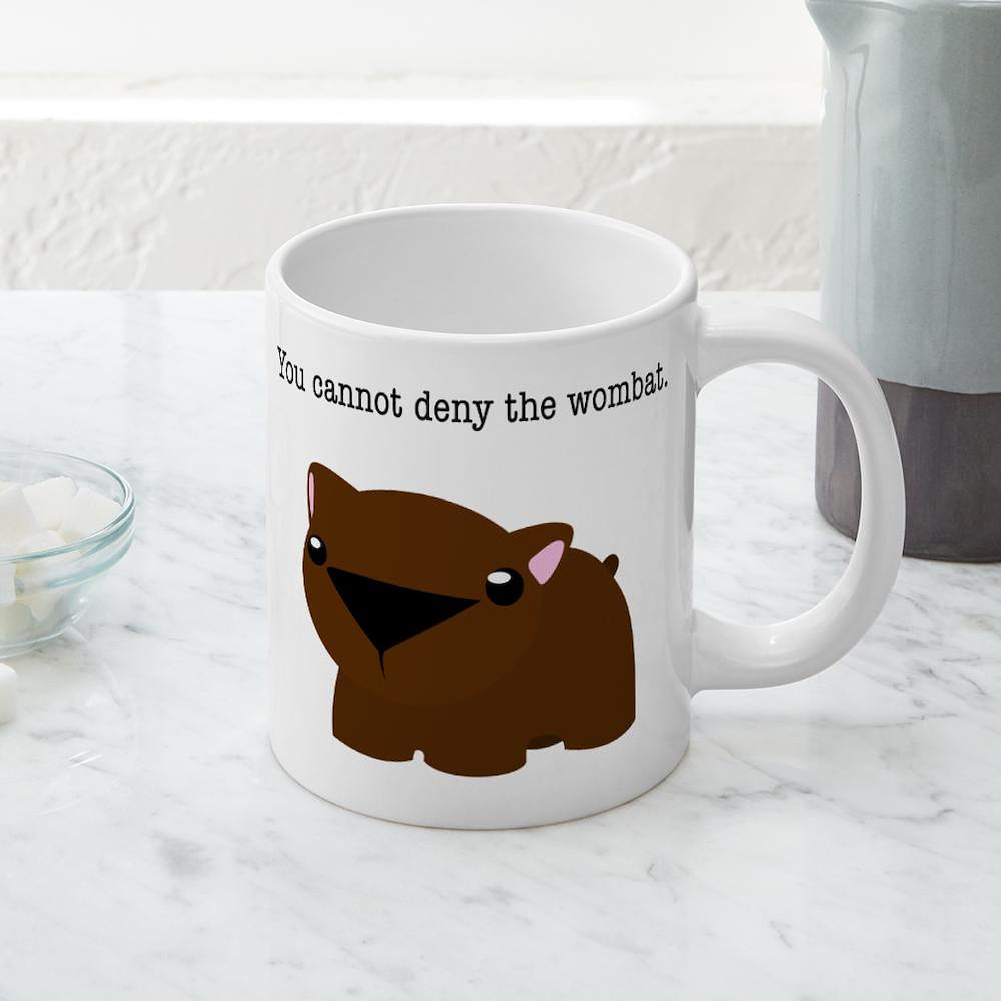 20 oz Ceramic Coffee Mega Mug with Wombat Design - Perfect for Home, Office & Gifts | CafePress