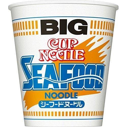Nissin Instant Cup Noodles Seafood Flavor BIG - Pack of 3 | Quick & Easy Microwave Meal for Office Lunch, College Dorm Snacks & Emergency Food Supply