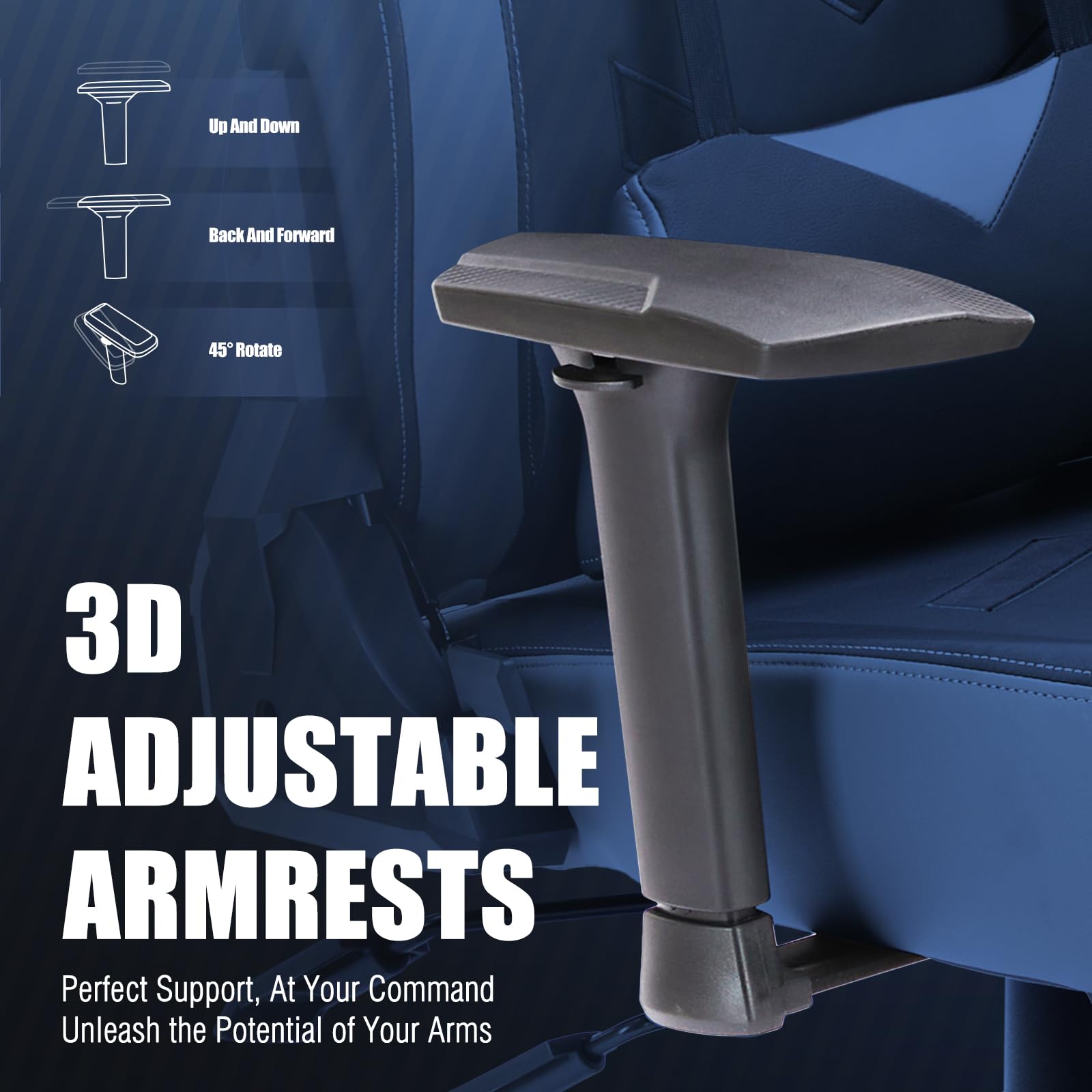 COLAMY Big and Tall Gaming Chair - Ergonomic High Back Office Chair with Wide Seat for Adults, Heavy Duty Computer Desk Chair for Gamers & Professionals - Perfect for Home Office, Gaming Setup and Workstations