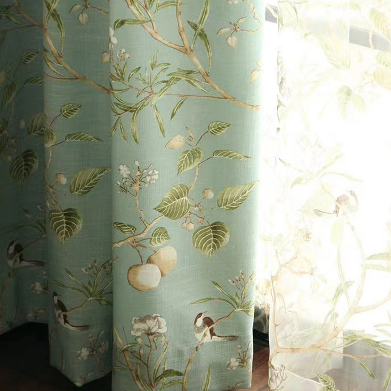 Shelby Rustic Blackout Thermal Custom Curtains - Energy Efficient Room Darkening Window Treatments for Bedroom & Living Room