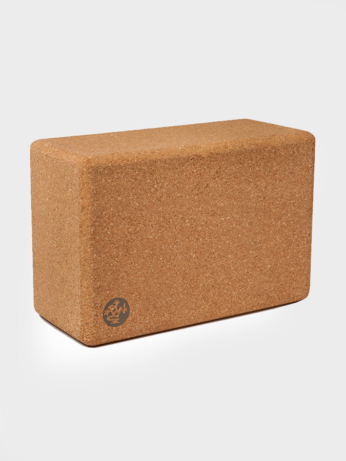 Manduka Cork Yoga Block - Eco-Friendly & Non-Slip Yoga Support for Alignment & Balance - Perfect for Yoga, Pilates & Meditation Practice at Home or Studio