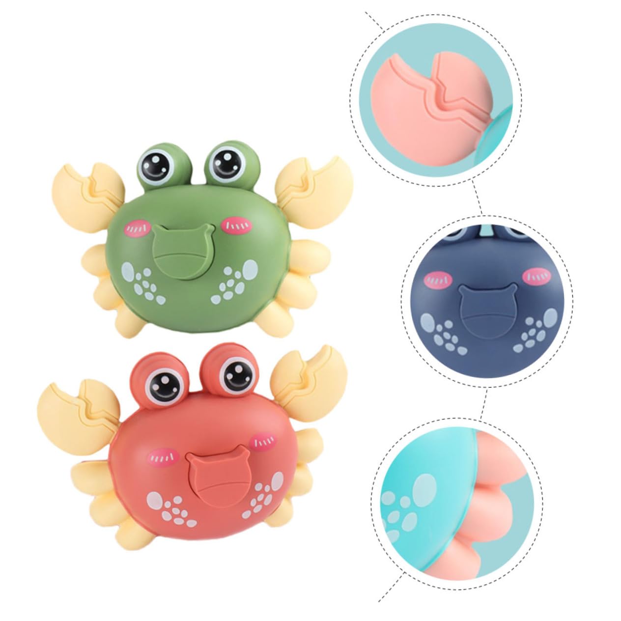 VICASKY 6 Pack Wind Up Swimming Pool Toys - Crawling Bath Toys for Kids, Fun Water Play for Toddlers & Babies - Perfect for Bathtime, Pool Parties & Beach Outings