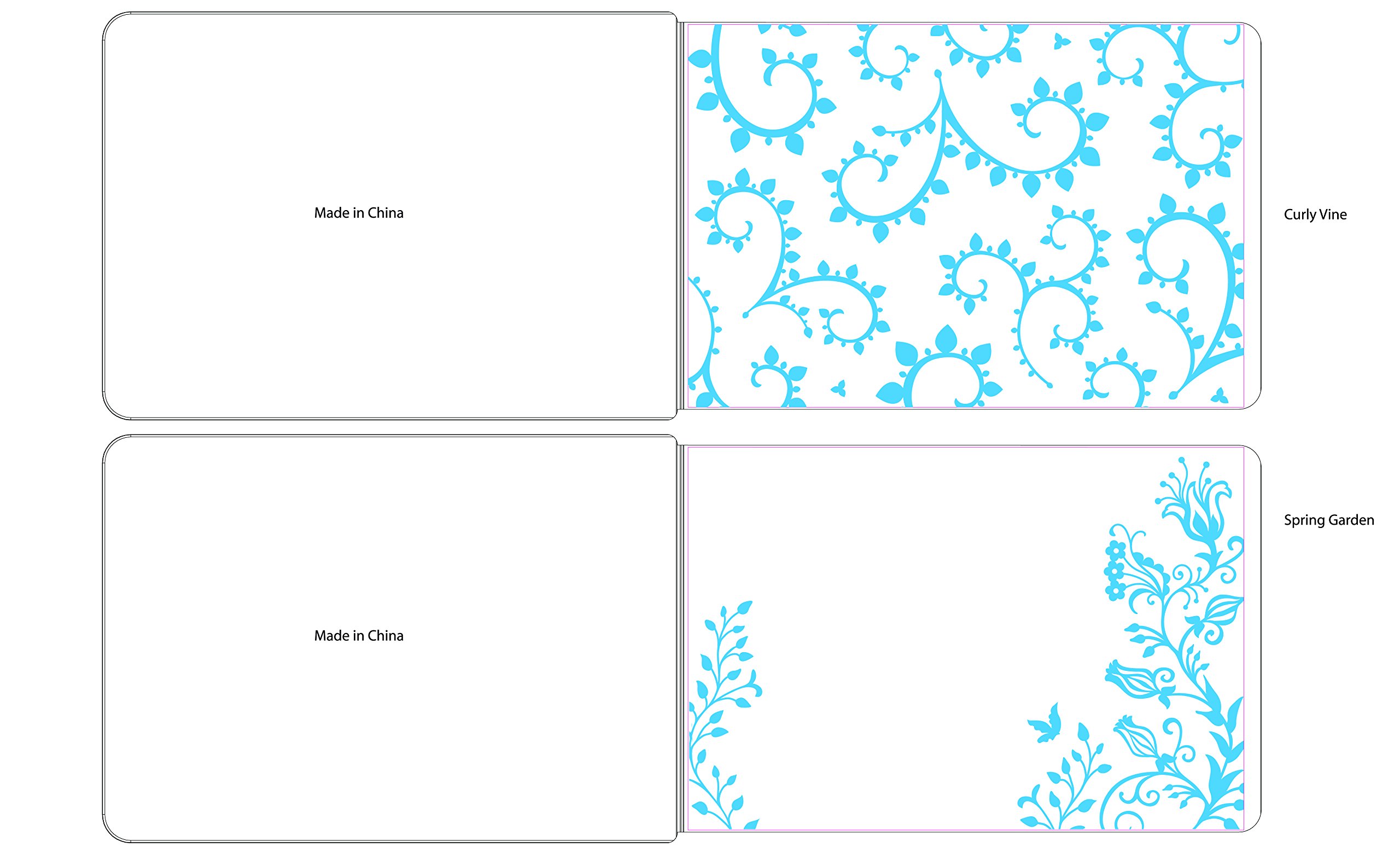 Sizzix Textured Impressions Embossing Folders 2PK - Garden Set for Card Making, Scrapbooking & DIY Paper Crafts | Floral Design Embossed Patterns for Handmade Greeting Cards & Art Projects