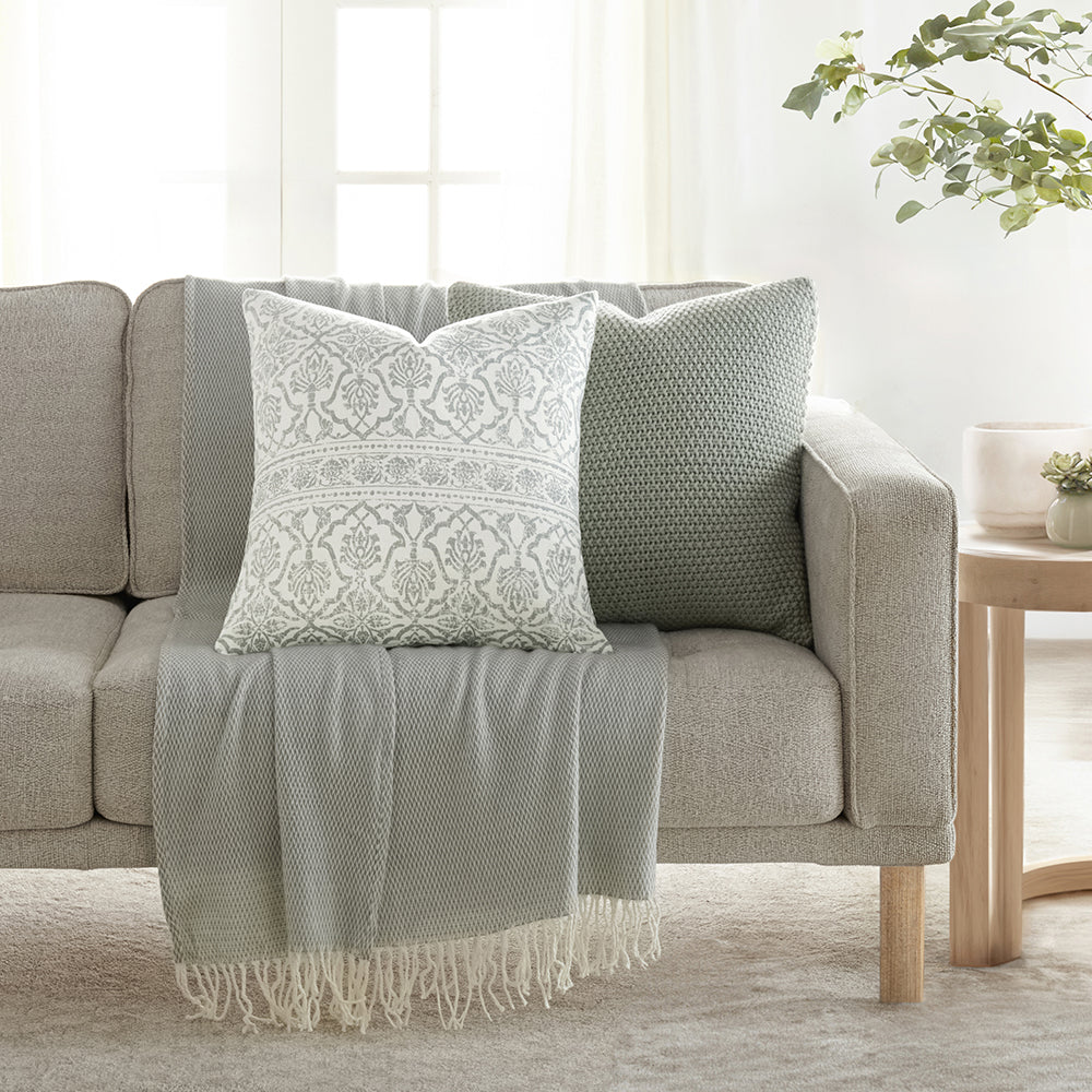 Seed Stitch Knit Throw Pillow Cover with Insert - Soft Decorative Cushion Cover for Sofa, Bed & Home Decor