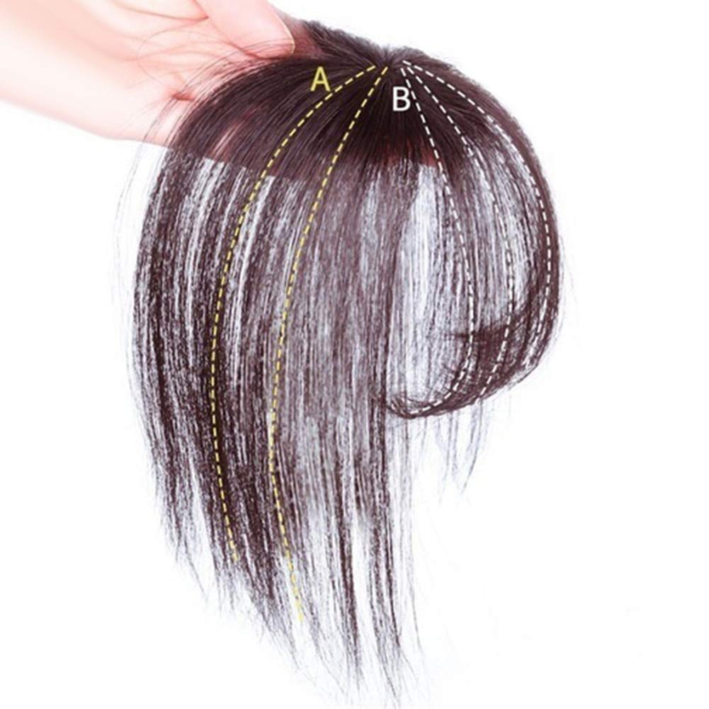 3D Air Fringe Ultra-Thin Seamless Fake Bang Wig Hair Extension - Dark Brown | Fashionable Hairpiece for Cosplay, Costume Parties & Daily Styling