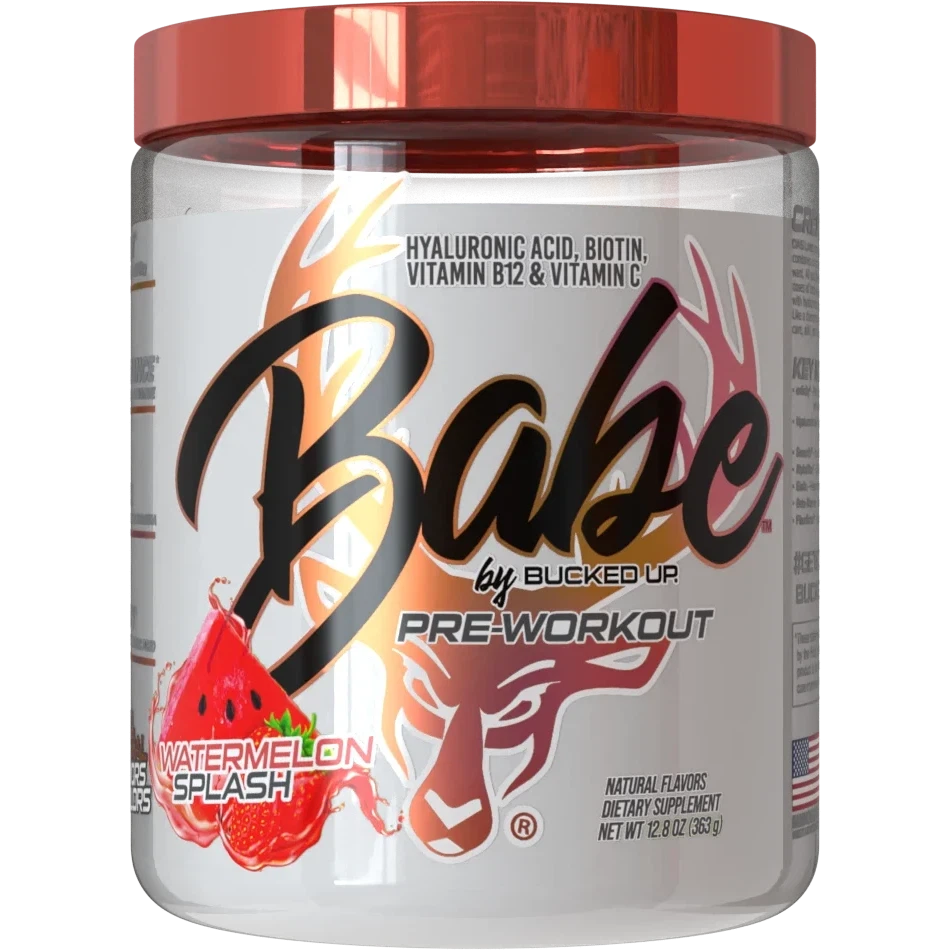 Bucked Up Babe Pre Workout Powder for Women - Energy & Focus Booster for Gym, Fitness & Weight Training - Best Female Workout Supplement for Endurance & Performance