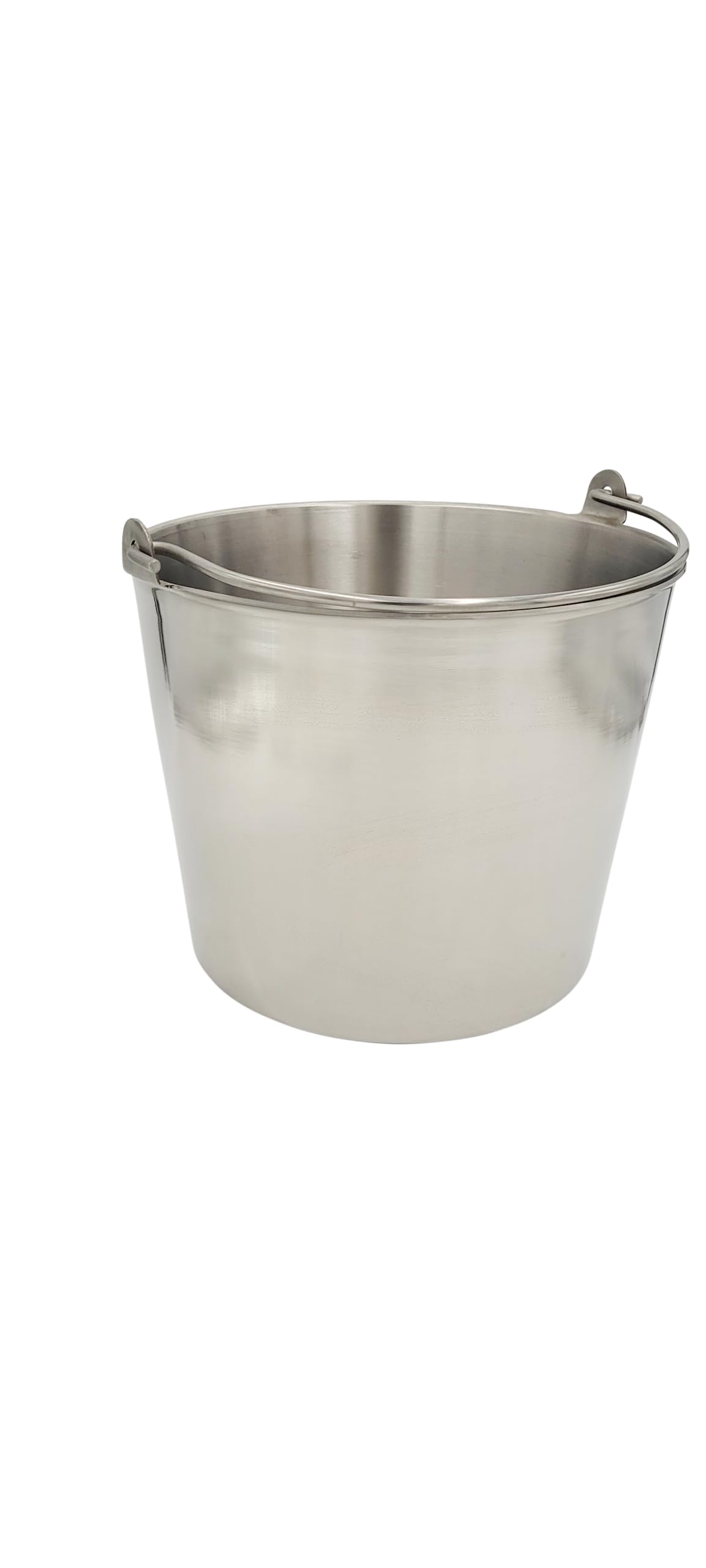 Premium Stainless Steel Pail - Heavy Duty 13 Qt Seamless Vet/Milk Bucket | Made in USA | Durable & Thick Construction (9-20 Qt Sizes Available) | Perfect for Farm, Dairy, Veterinary & Industrial Use
