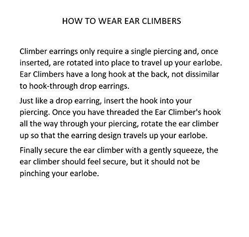 Small Ear Climber Earrings for Women - Gold, Rose Gold & Silver Ear Pin Crawlers | Elegant Everyday Wear & Special Occasion Jewelry