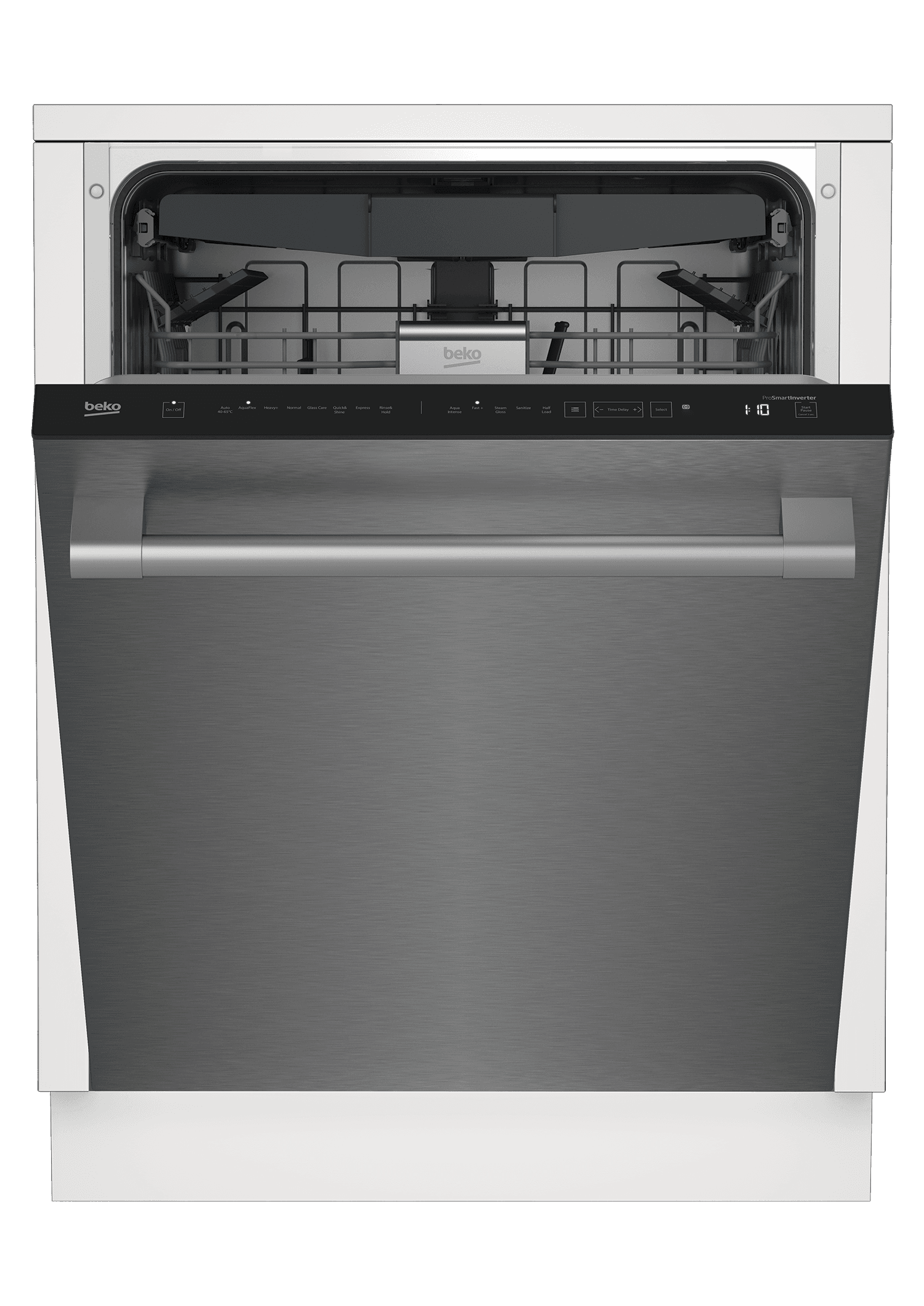 Beko DDT38530X 16 Place Settings Stainless Steel Dishwasher - 45 dBA Quiet Operation, Top Control Panel - Perfect for Large Families & Open Kitchen Spaces