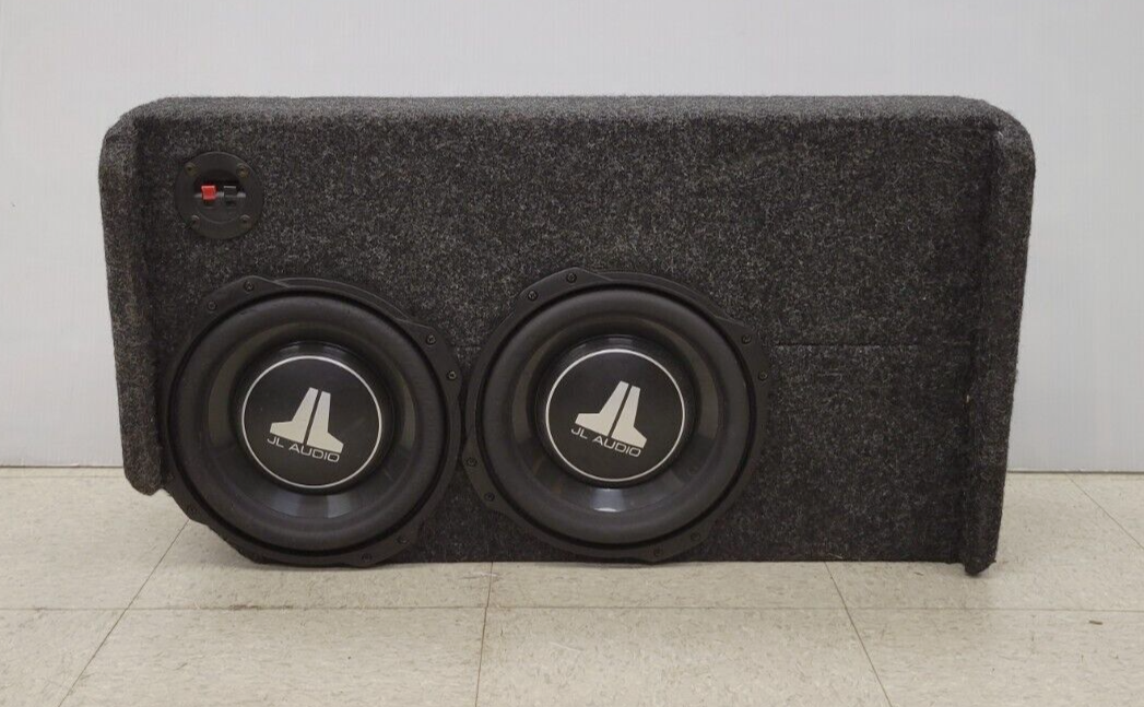 JL Audio 2 10-Inch Subwoofers in Enclosed Box - Premium Car Audio Bass System for Trucks, SUVs & Custom Vehicles