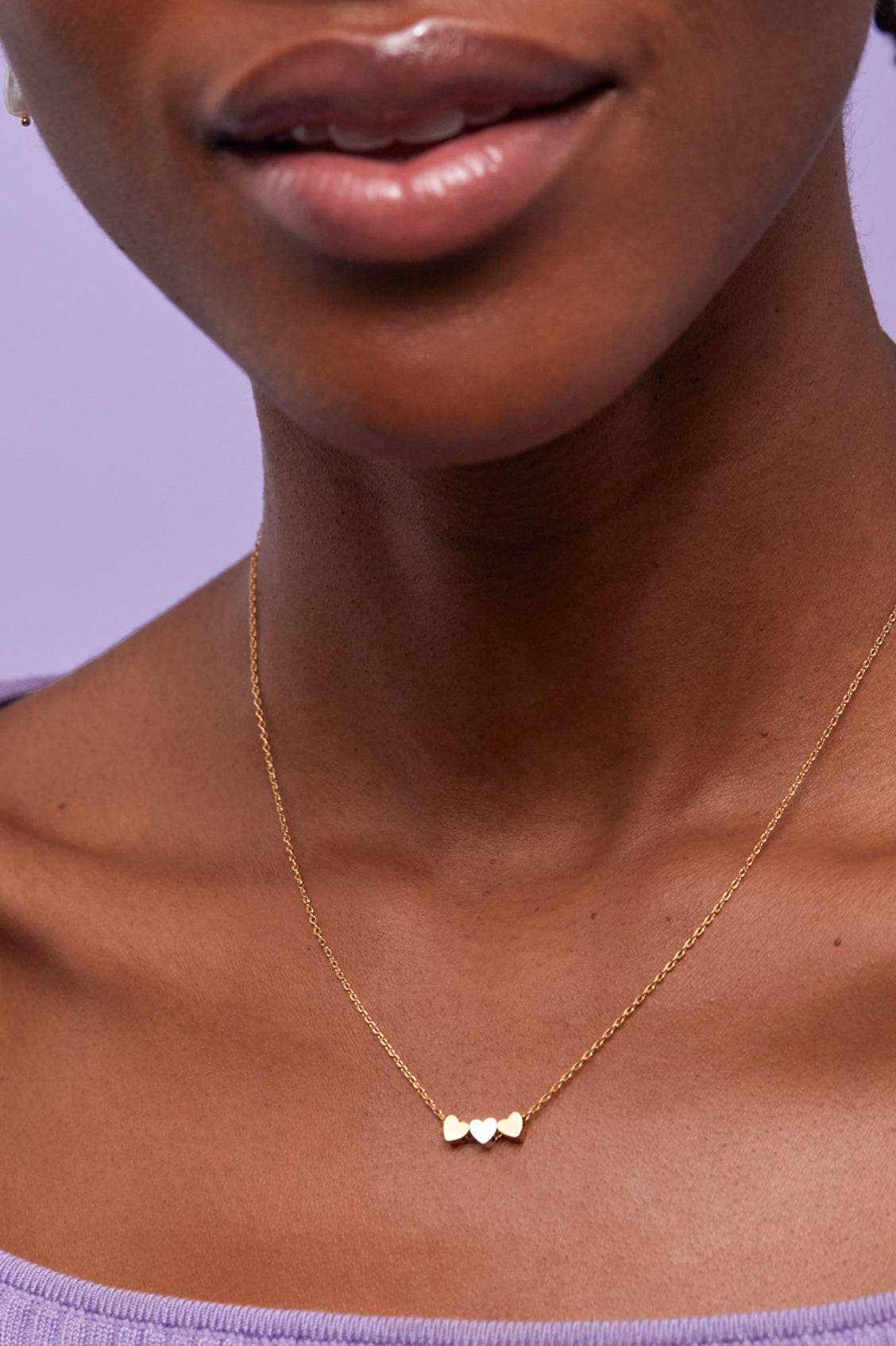 Trio Heart Necklace - Elegant 3 Heart Pendant for Women, Sterling Silver or Gold Plated, Perfect for Valentine's Day, Anniversary & Romantic Gifts | Jewelry for Her