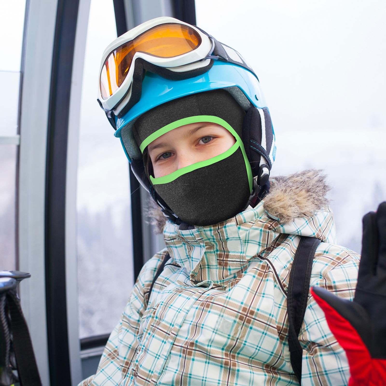 Syhood Kids Balaclava Face Mask - Winter Ski Hat & Windproof Face Covering for Cold Weather - Warm Balaclava for Boys & Girls - Perfect for Skiing, Snowboarding & Outdoor Winter Activities