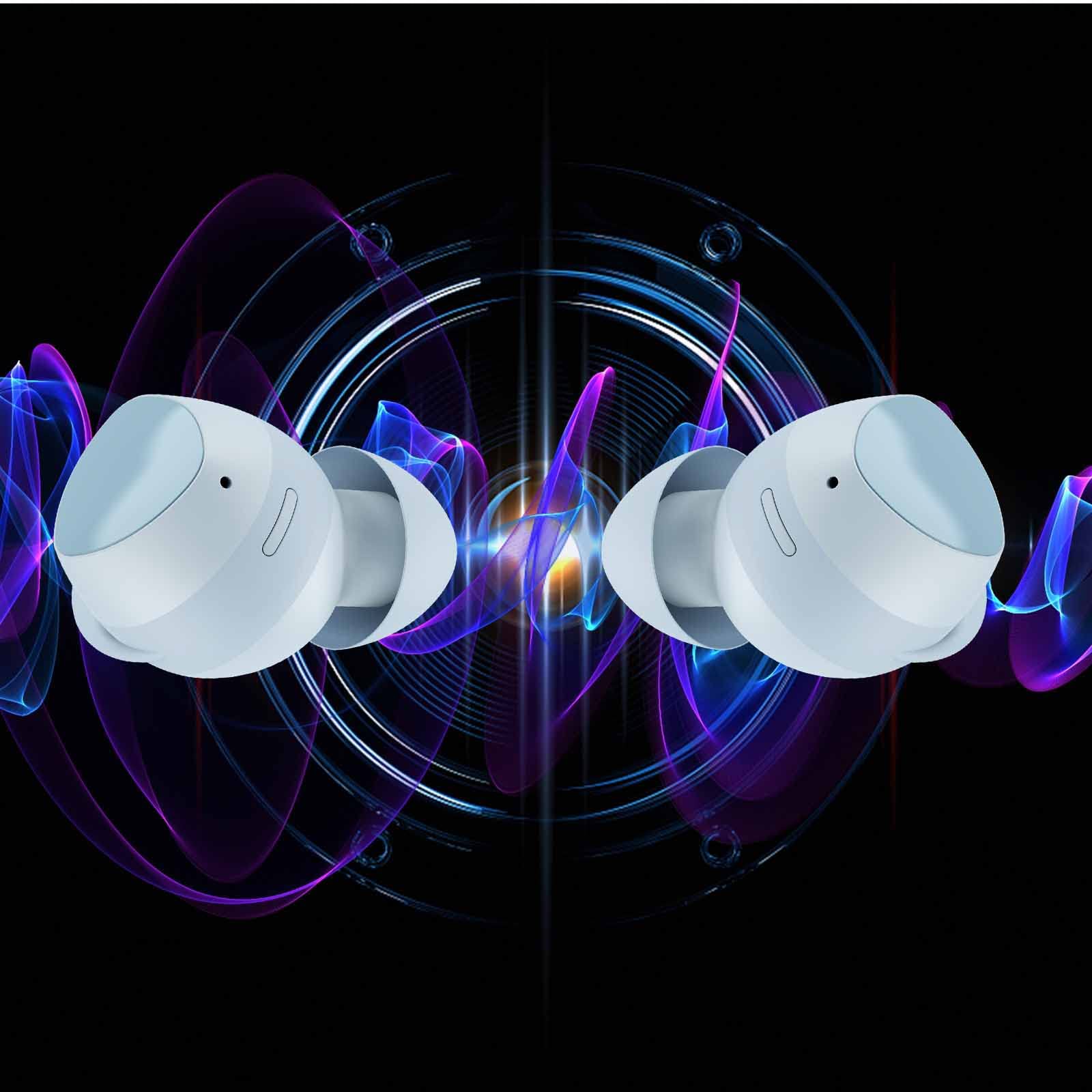 UrbanX Street Buds Plus True Wireless Earbuds for Samsung Galaxy A03s - Bluetooth 5.0 with Hands-Free Controls & Wireless Charging Case - Sweatproof for Gym, Running & Commuting - Blue