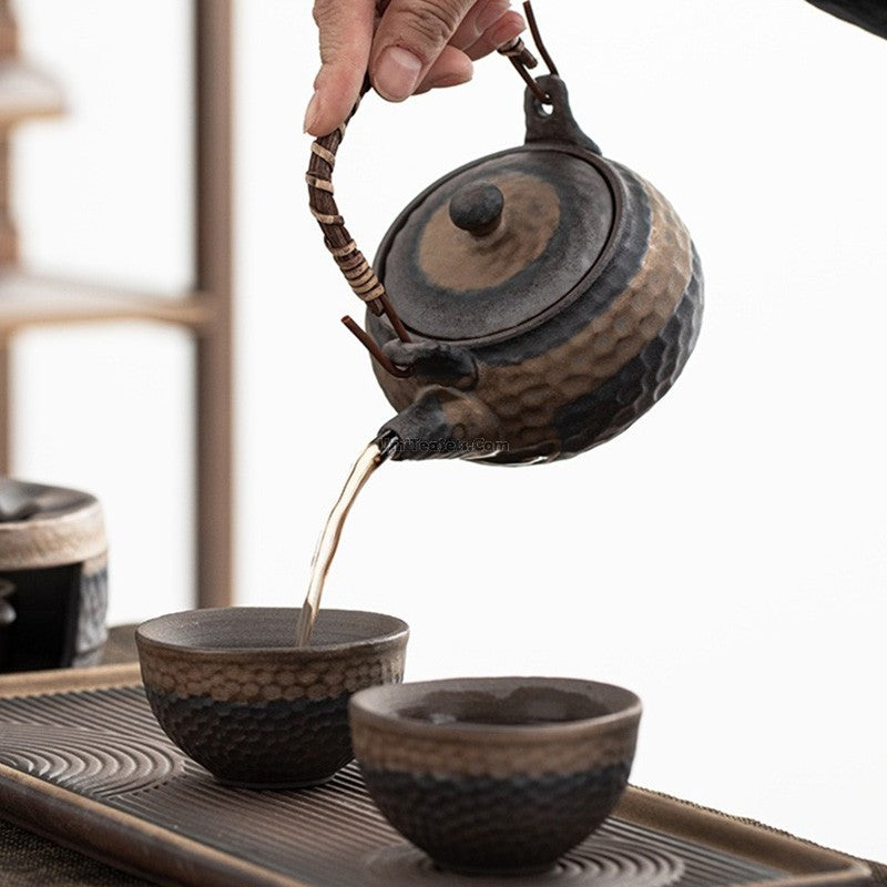 Authentic Japanese Wabi Sabi Tea Set - Handcrafted Ceramic Pottery for Matcha, Sencha & Tea Ceremony - Perfect for Zen Meditation & Home Decor