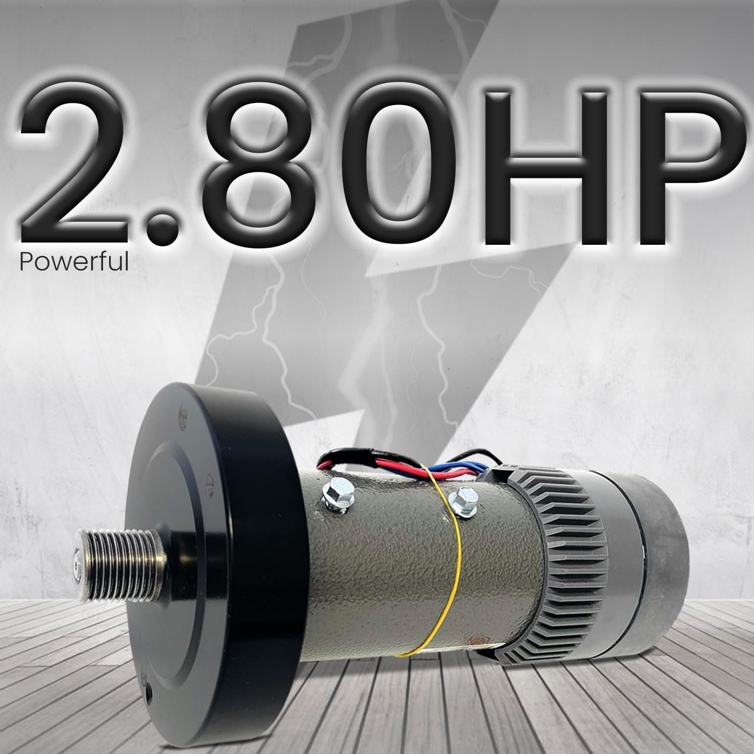 2.80 HP DC Drive Motor with Flywheel - Heavy Duty Permanent Magnet Treadmill Motor for Smooth Operation & Easy Replacement (P/N 286075 & 295730) - Compatible with HealthRider, Gold's Gym H55T - Perfect for Home Gym Treadmill Repairs & Maintenance