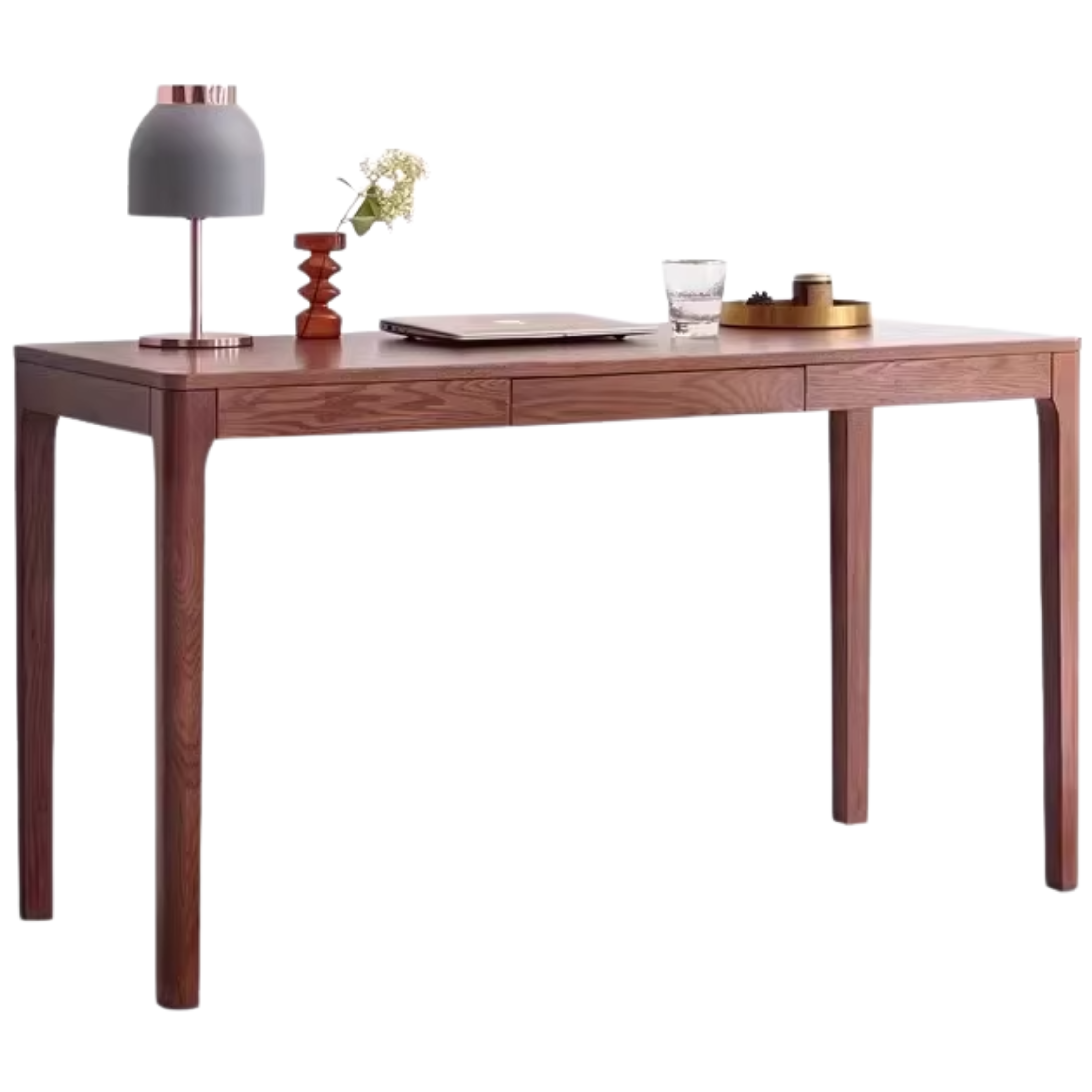 Premium Solid Oak Wood Office Desk - Modern Nordic Style Writing Table for Home & Workspace - Perfect for Remote Work, Study & Office Decor