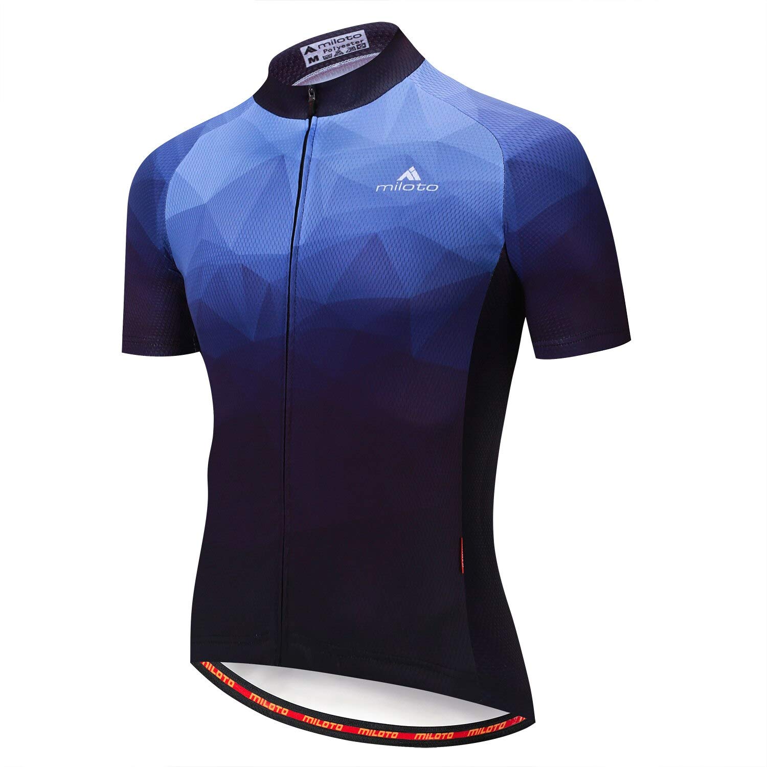 MILOTO Men's Cycling Jersey - Breathable Bike Shirt, Moisture-Wicking Bicycle Top for Road & Mountain Biking - Perfect for Team Rides & Outdoor Training
