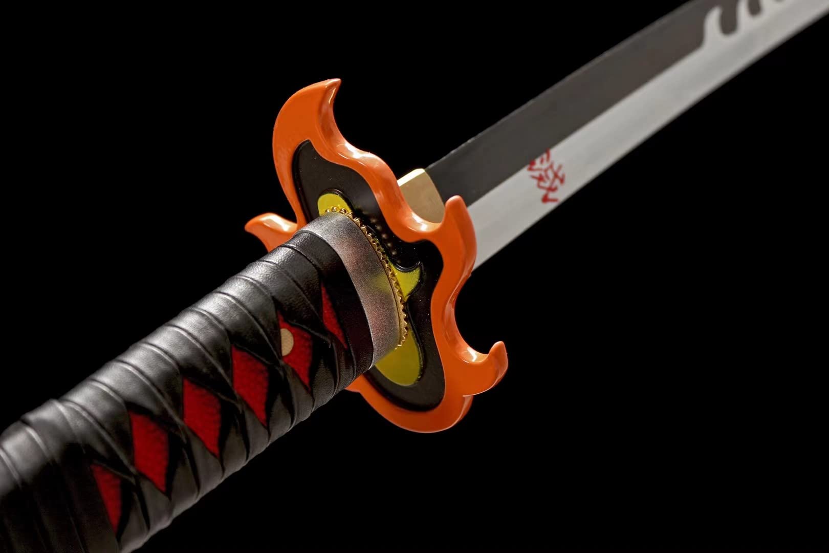 HERO SWORD Japanese Anime Katana - Hand Forged 1045 Carbon Steel Samurai Sword - Full Tang Handmade Demon Slayer Katana - Sharp Practical Blade for Cosplay, Martial Arts & Collectors