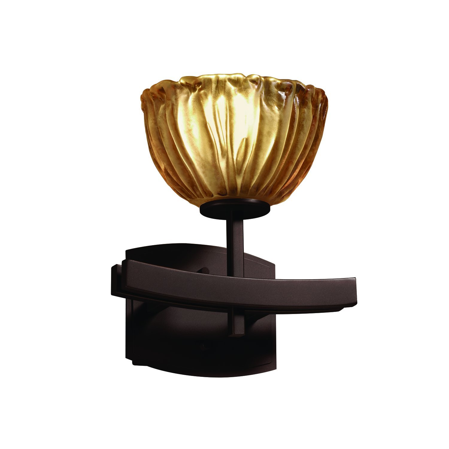 Veneto Luce Archway 1-Light Wall Sconce in Dark Bronze - Elegant Wall Lighting Fixture for Bedroom, Hallway & Living Room Decor