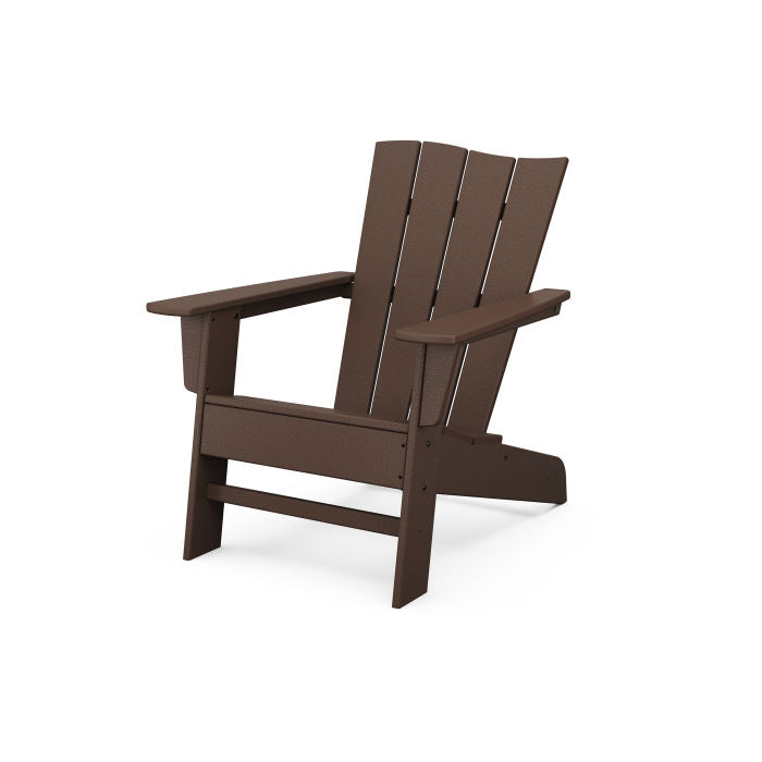 POLYWOOD Wave Chair Left - Durable Outdoor Adirondack Chair for Patio, Poolside & Garden - Weather-Resistant & Comfortable Seating Solution