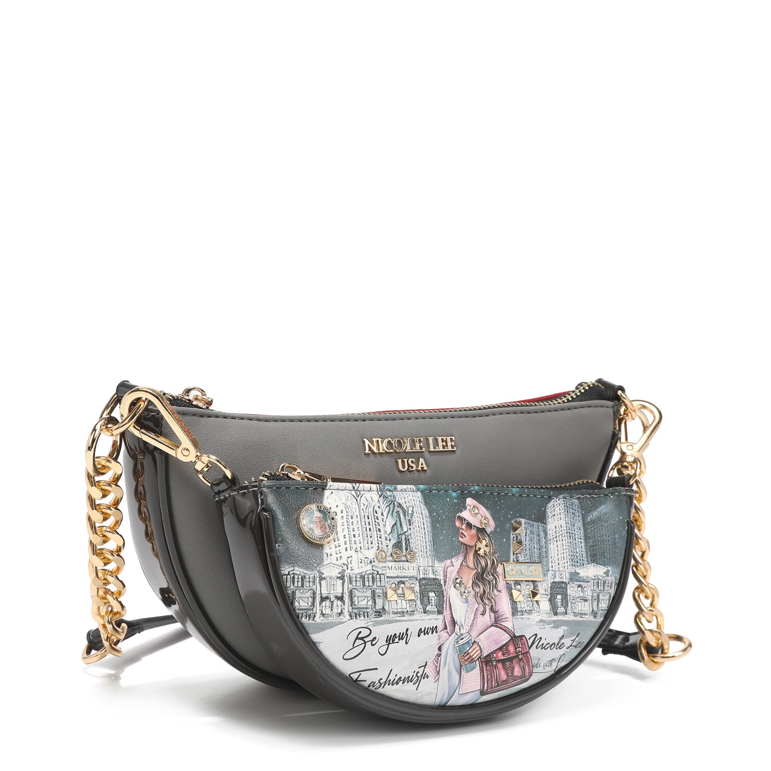 FATIMA 2-Piece Crossbody Bag Set for Women - Stylish Shoulder Purse & Wallet Combo - Perfect for Travel, Shopping, and Everyday Use