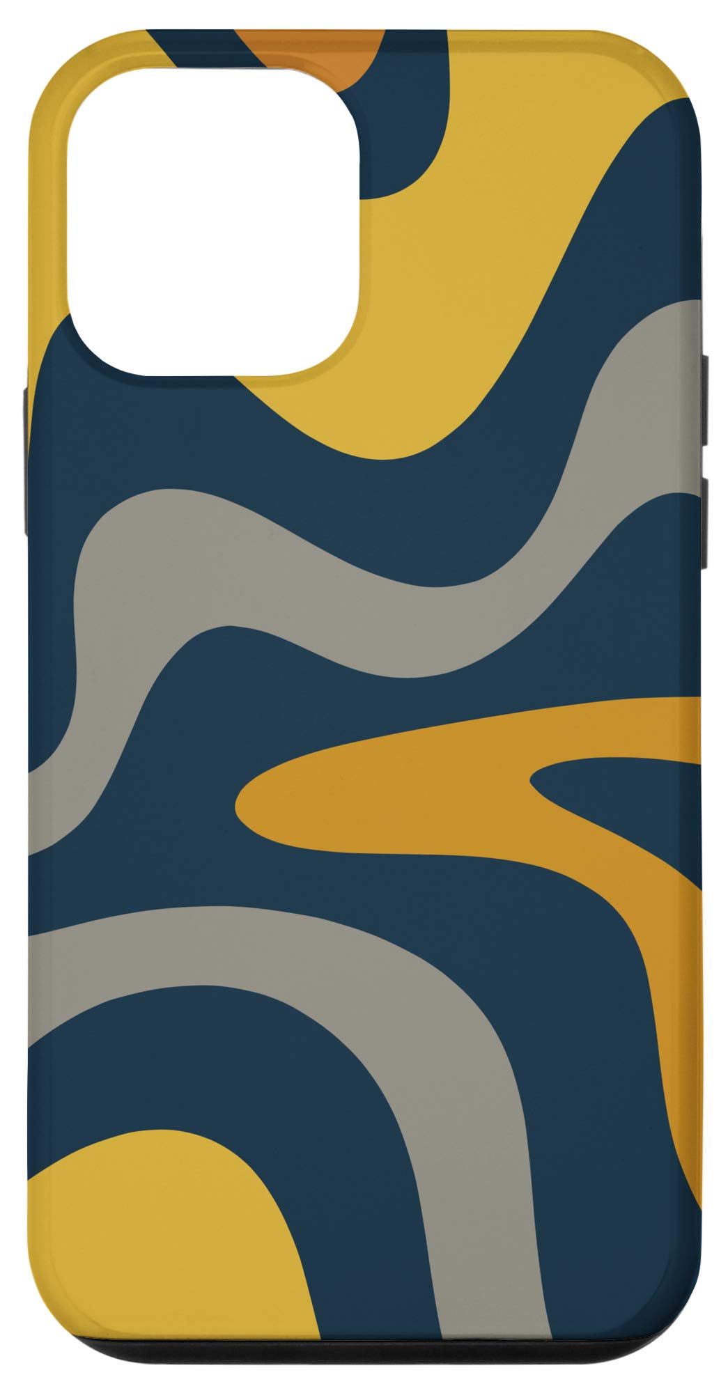 Vintage 60s 70s Swirl Design iPhone 12 Mini Case - Trendy Retro Phone Cover for Protection & Style - Perfect for Music Festivals, Vintage Lovers & Hippie Aesthetic Fans